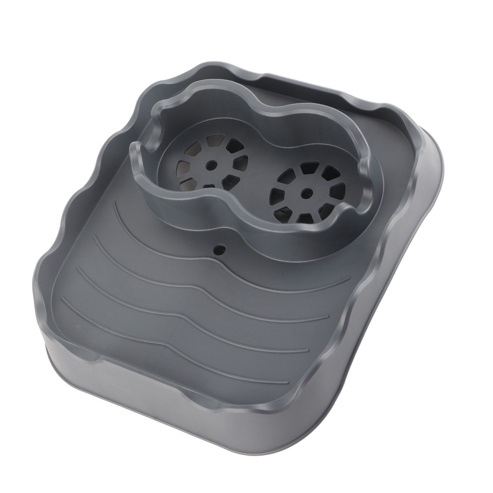 Hot Tub Table Tray with Drain Holes Anti Slip Adjustable Hot Tub Side Table view 10
