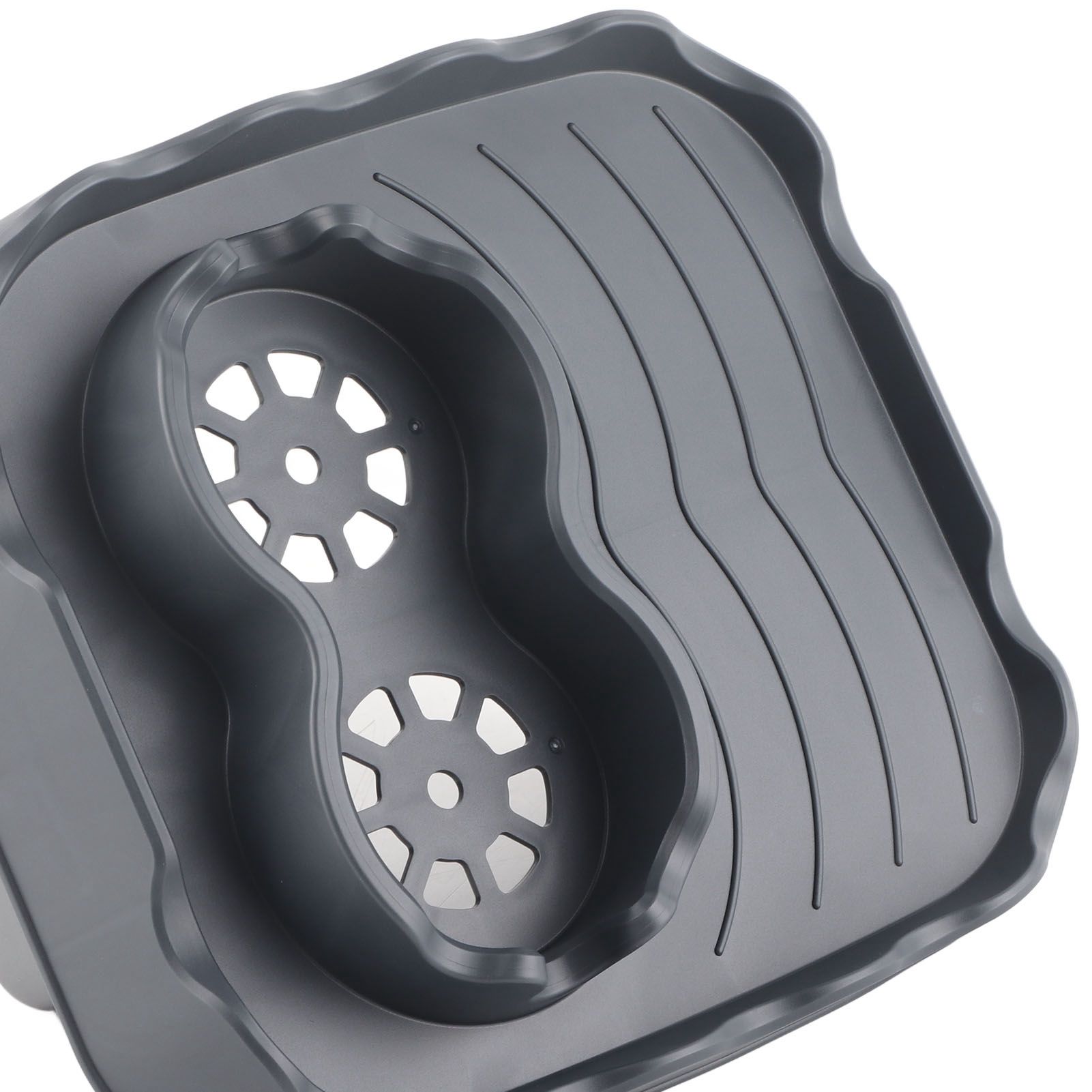 Hot Tub Table Tray with Drain Holes Anti Slip Adjustable Hot Tub Side Table view 14