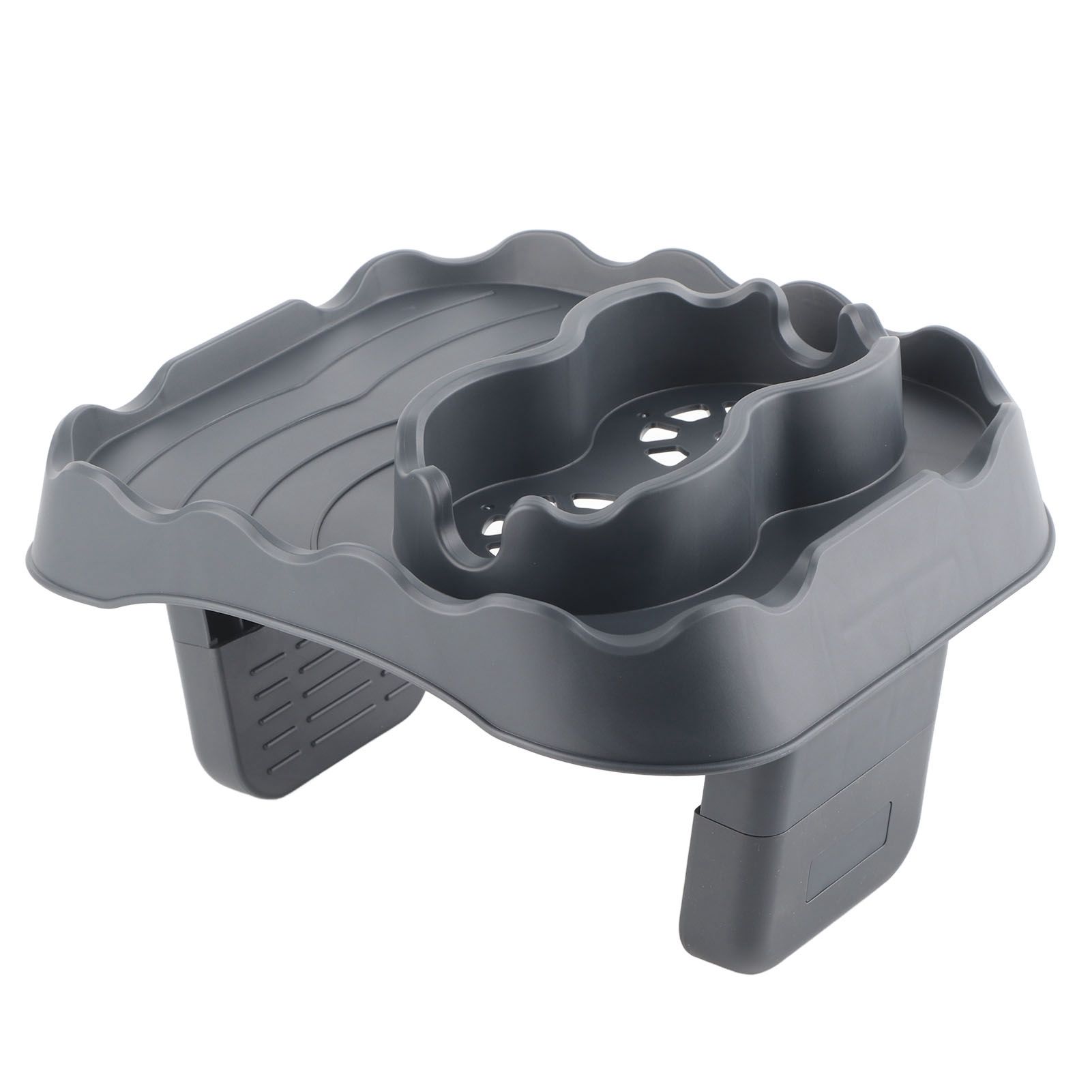 Hot Tub Table Tray with Drain Holes Anti Slip Adjustable Hot Tub Side Table view 15