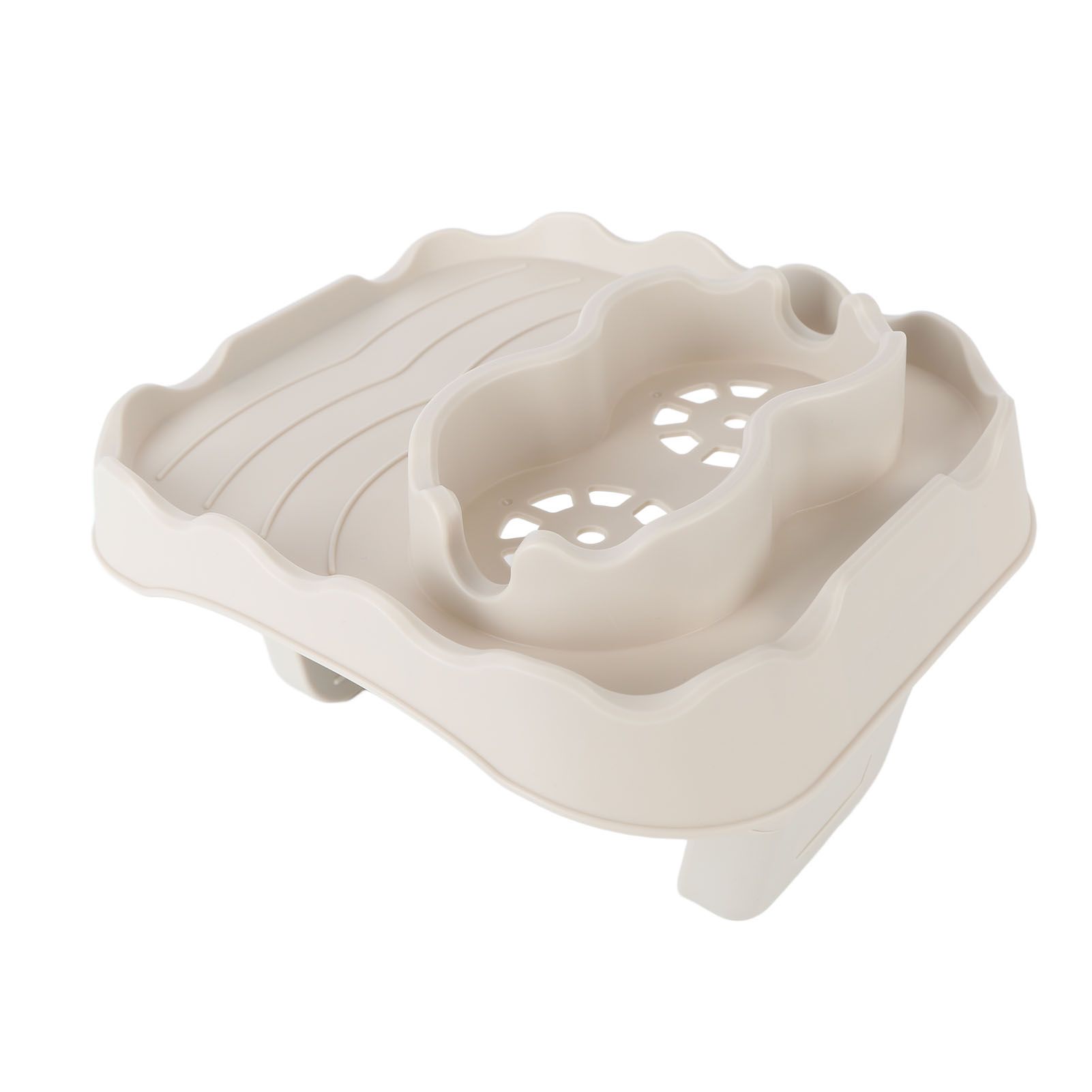 Hot Tub Table Tray with Drain Holes Anti Slip Adjustable Hot Tub Side Table view 5