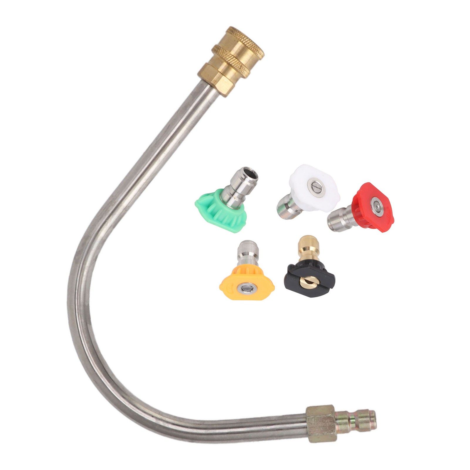 Pressure Washer Extension Wand Stainless Steel Brass 4000psi 1/4 Inch Quick view 5