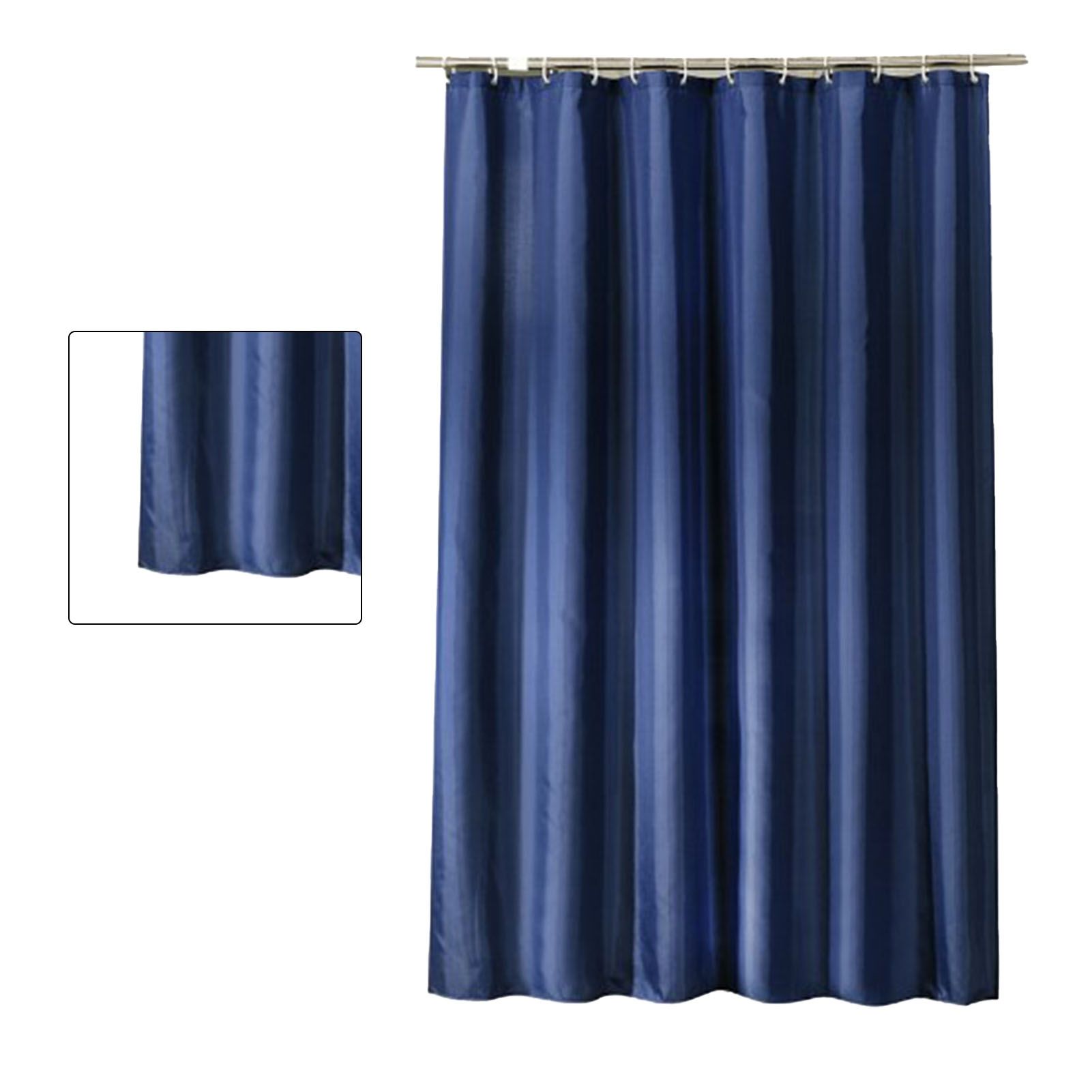 Waterproof Shower Curtain with Hooks Modern Thicken Polyester Shower Curtain view 3