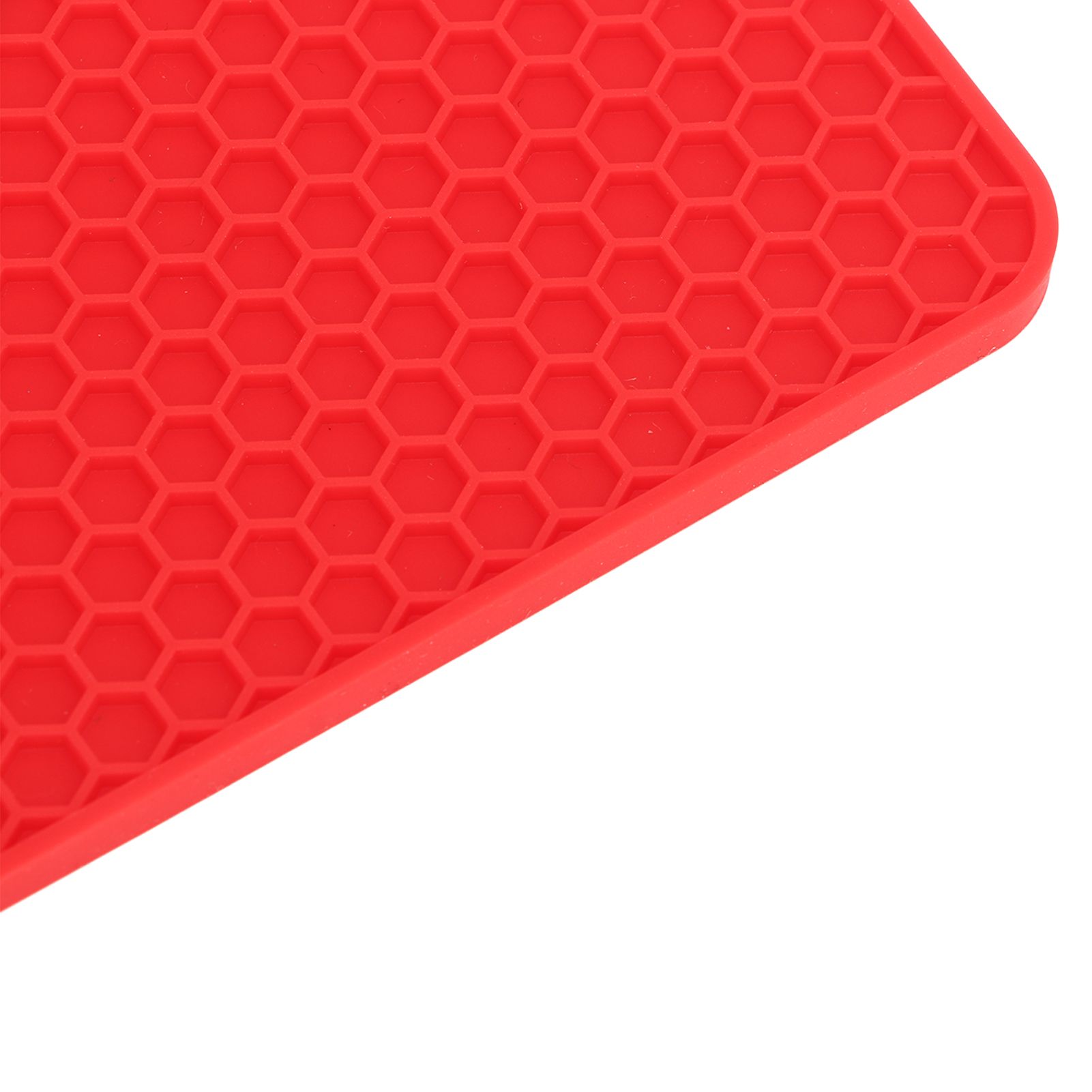 5pcs Silicone Pot Holders Mat Heat Resistant Anti Slip Square Honeycomb Trivet view 14