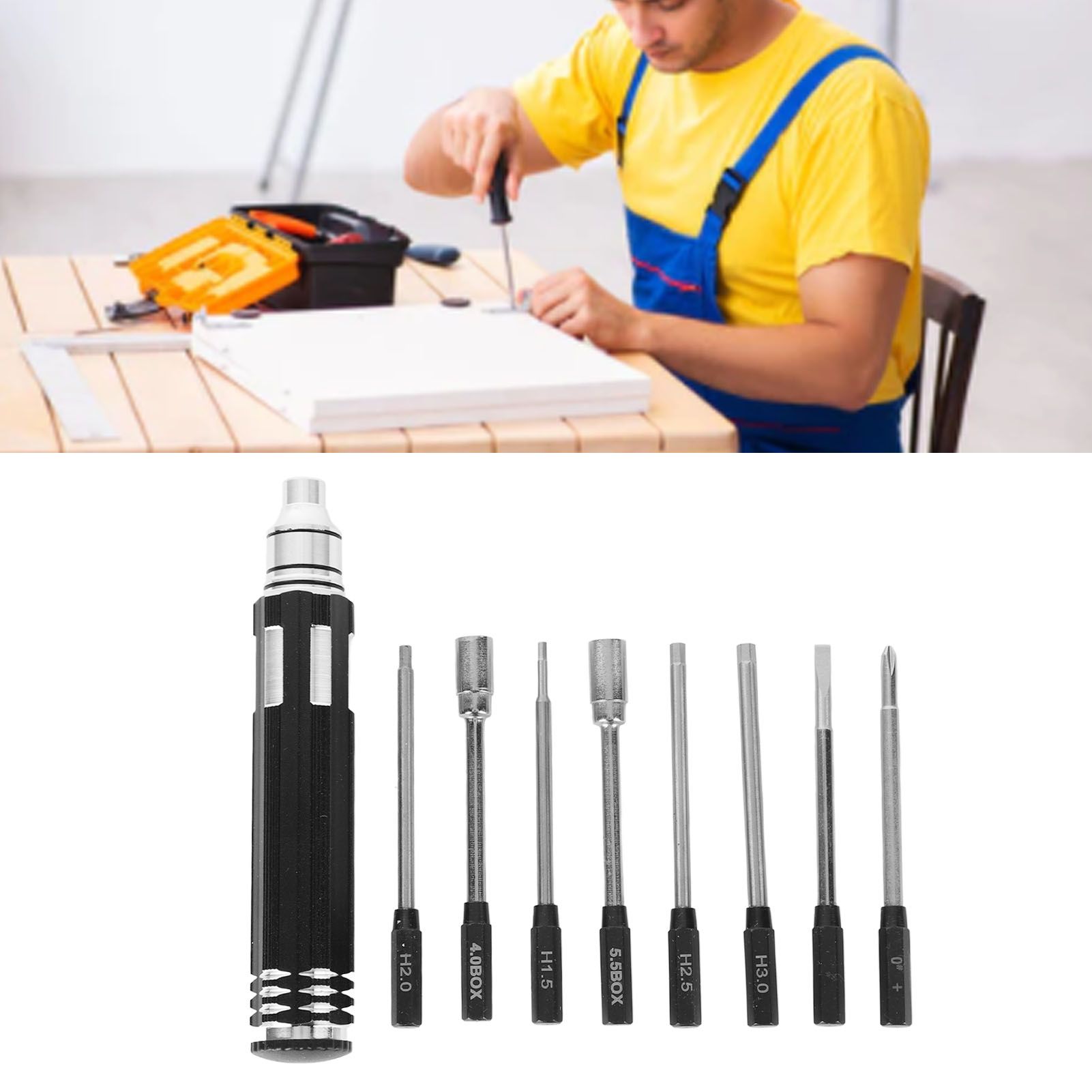 Screwdriver Bit Set Professional High Speed Steel Comfortable Grip Slip view 11