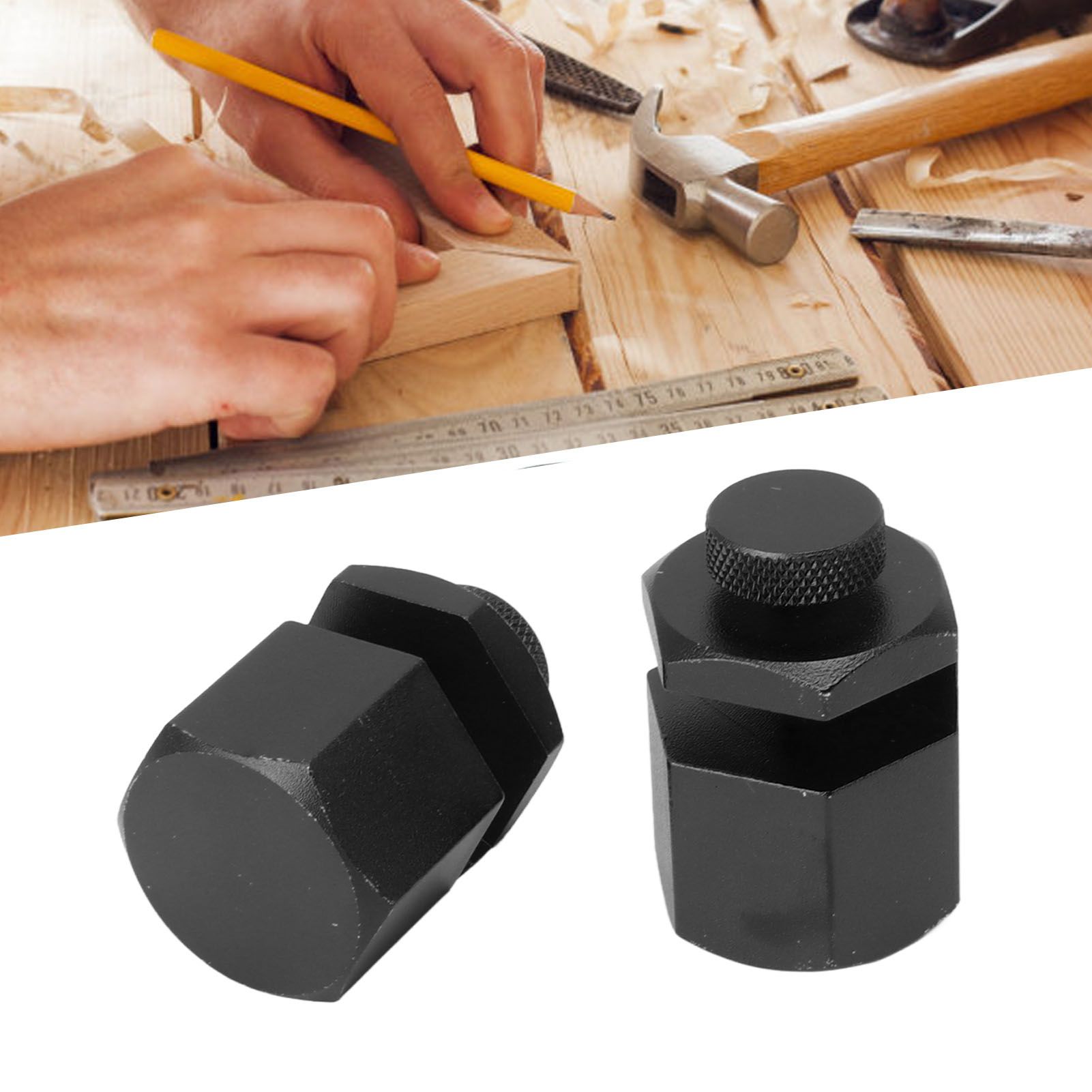 2PCS Stair Guages Knobs Aluminium Alloy Stair Stringer Layout Tool for Framing view 11