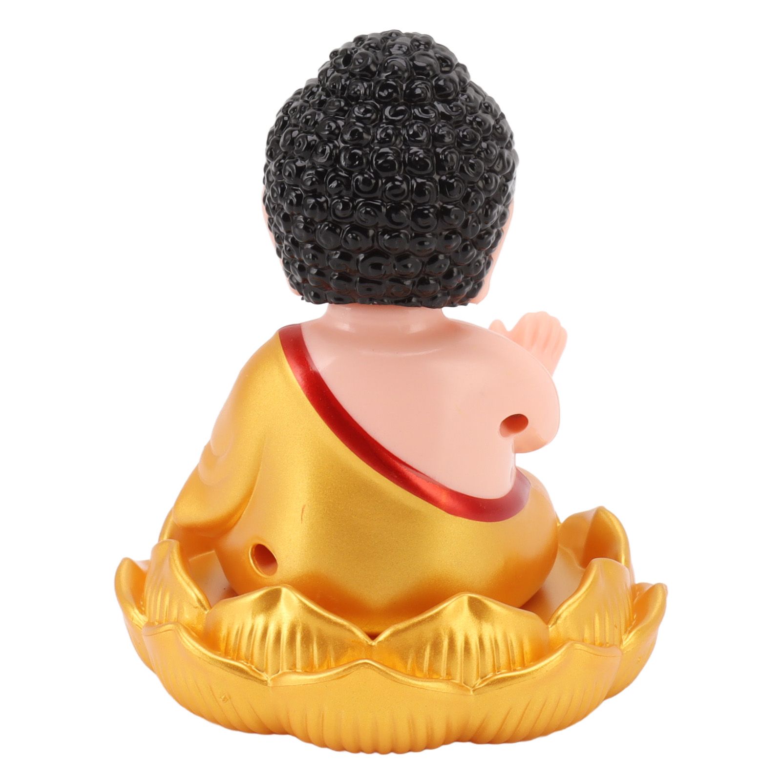 Buddha Ornament Solar Powered Light Energy Sensing Auto Nod Buddha Decoration view 8
