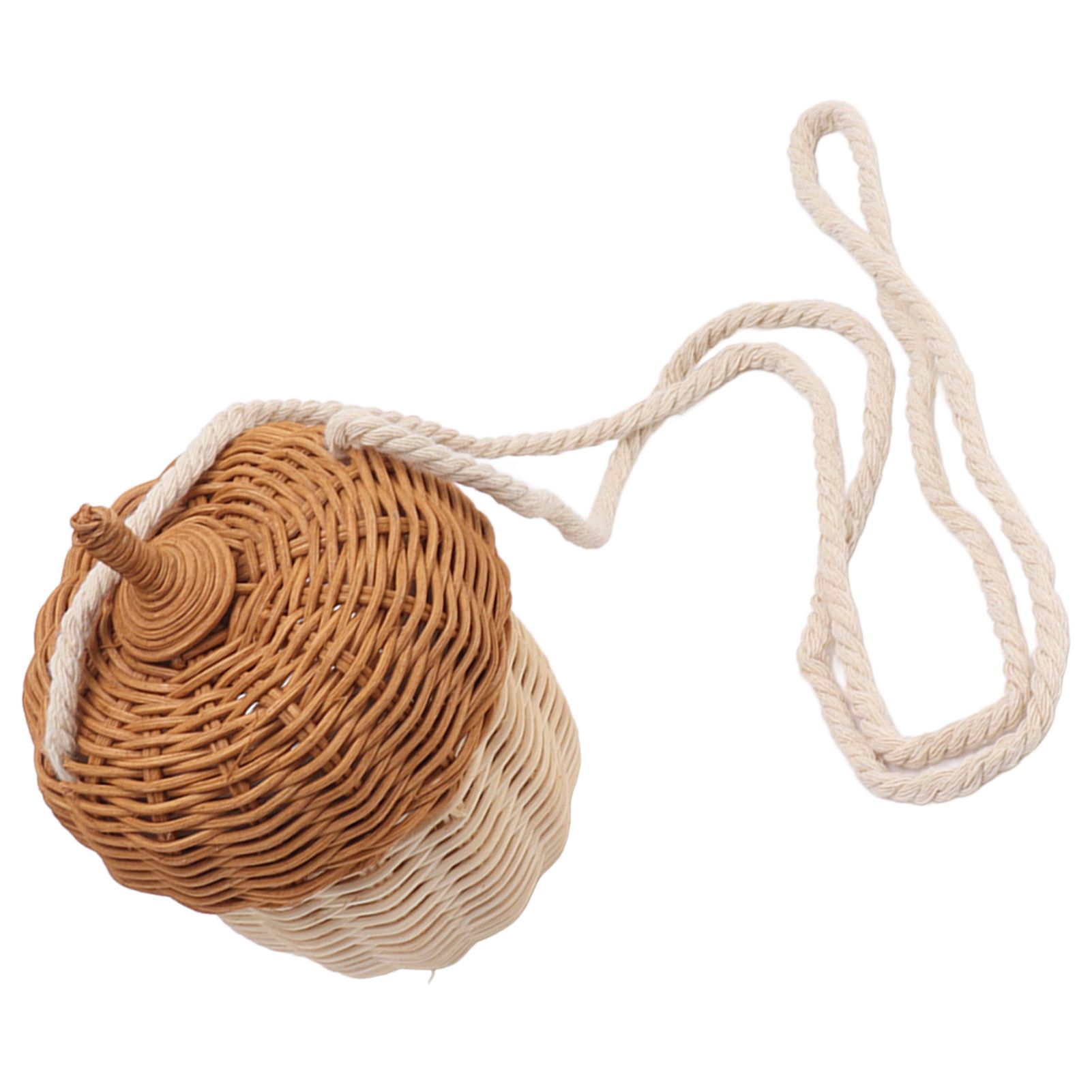 Kids Rattan Storage Basket Hand Woven Decorative Acorn Shaped Basket Bag for view 15