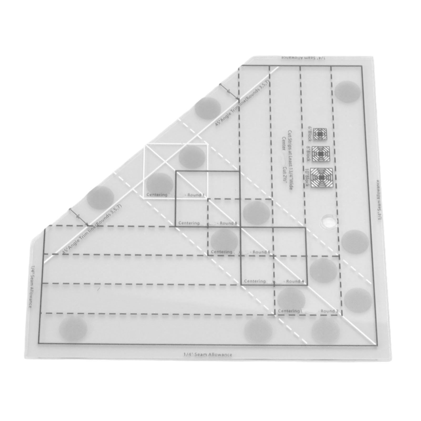 Grids Quilt Ruler Professional Acrylic Precise Scale Household Sewing Ruler view 6