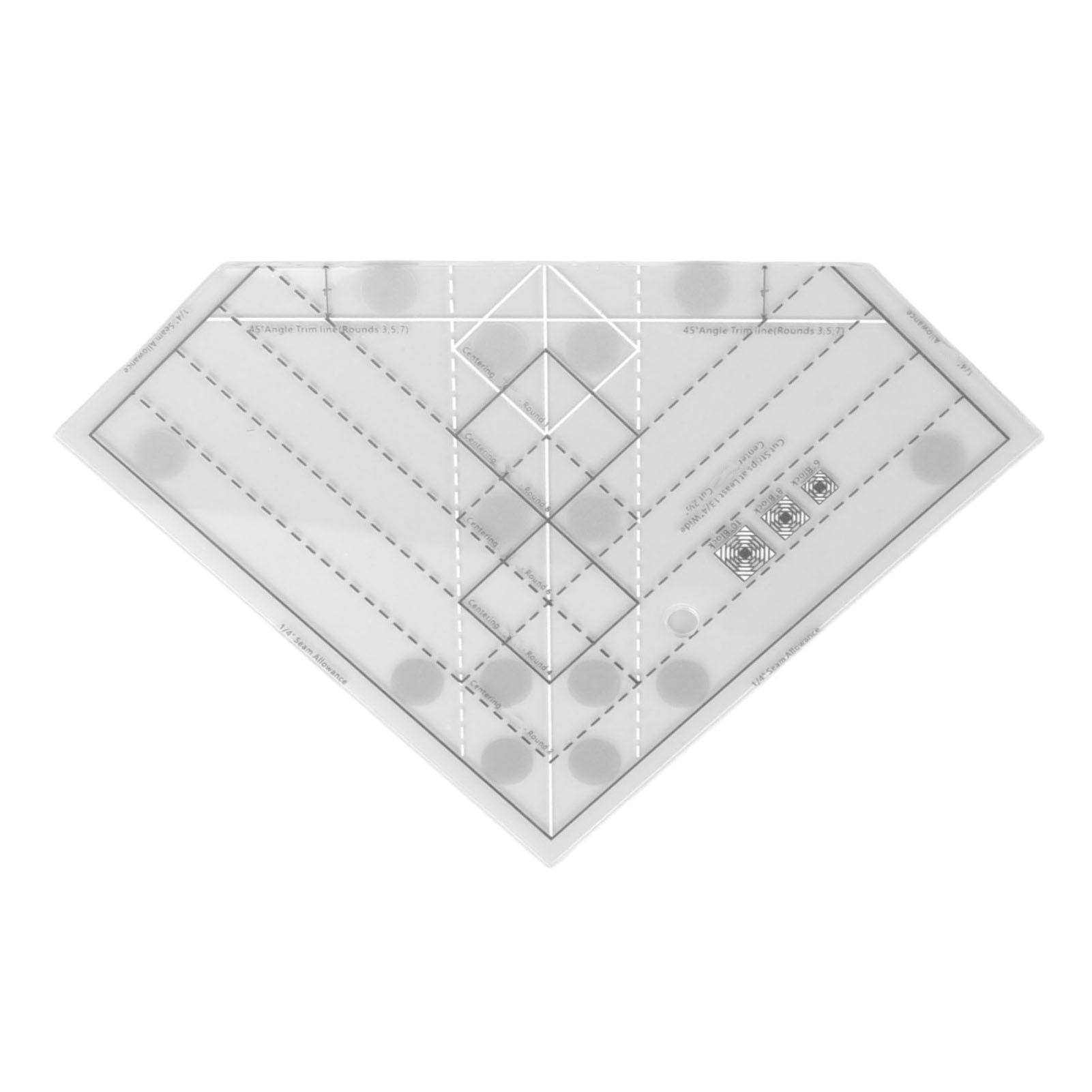 Grids Quilt Ruler Professional Acrylic Precise Scale Household Sewing Ruler view 9