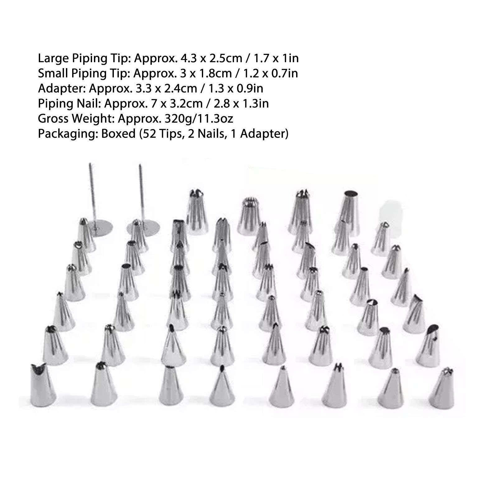 Piping Tips Stainless Steel Toxic Free Rust Proof Cake Decorating Nozzles for view 12