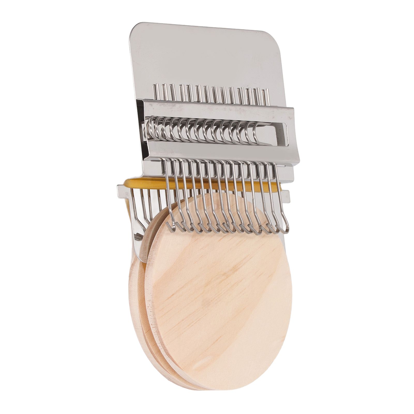 Darning Loom Weave Tool Small Weaving Loom Kit with 14 Hooks 1 Needle for Hand view 7