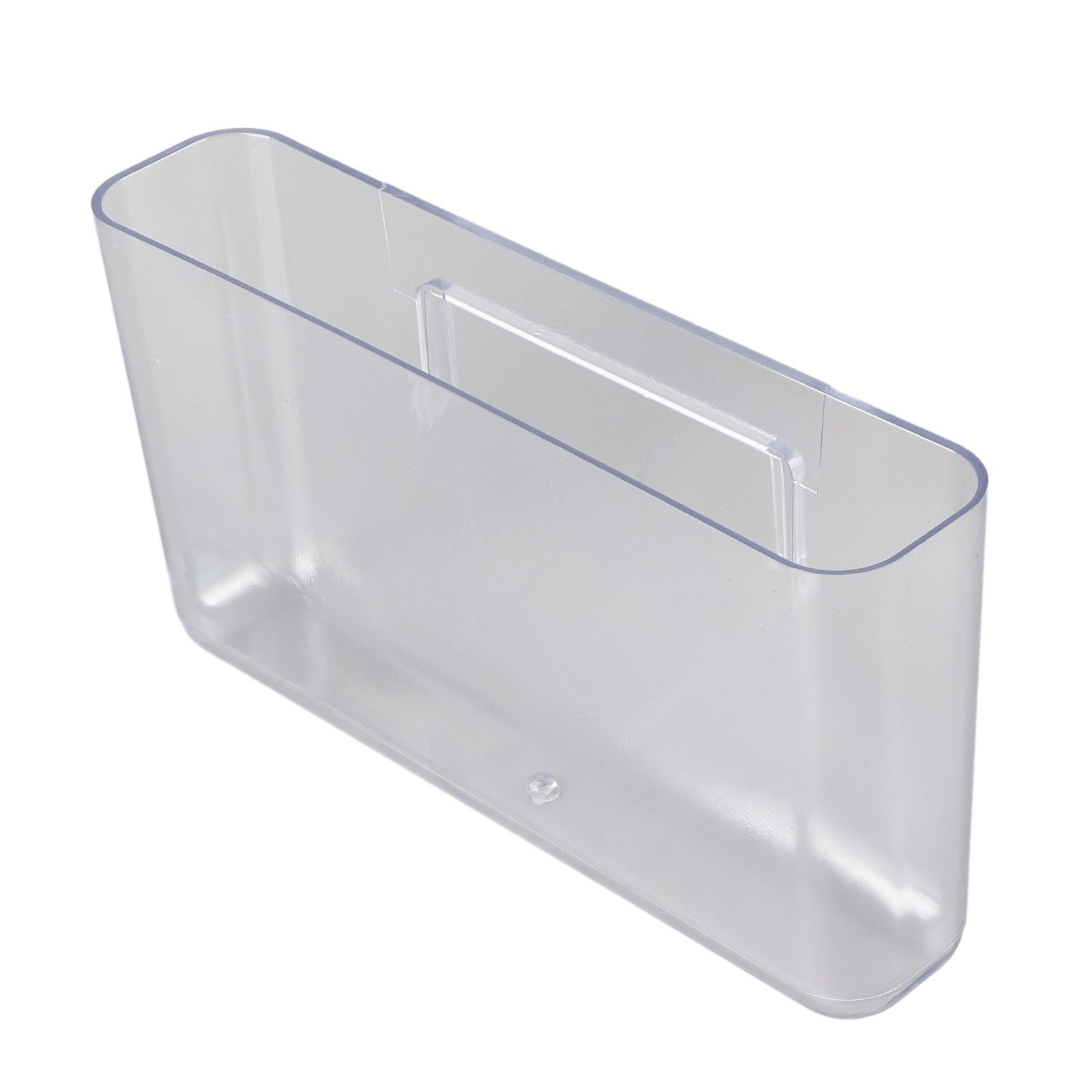 Adhesive Storage Bin Transparent Plastic Wall Mounted Floating Storage Holder view 12