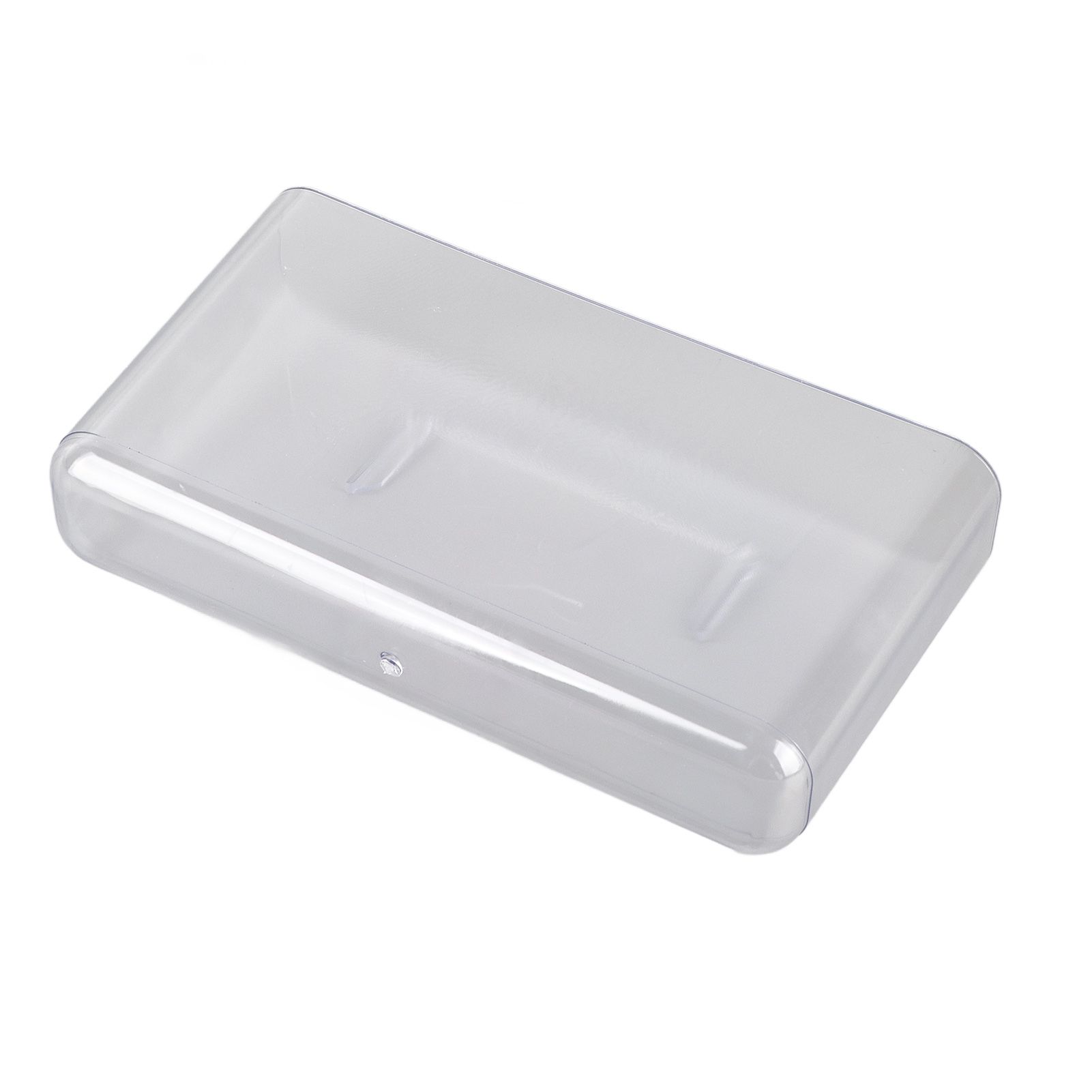 Adhesive Storage Bin Transparent Plastic Wall Mounted Floating Storage Holder view 15
