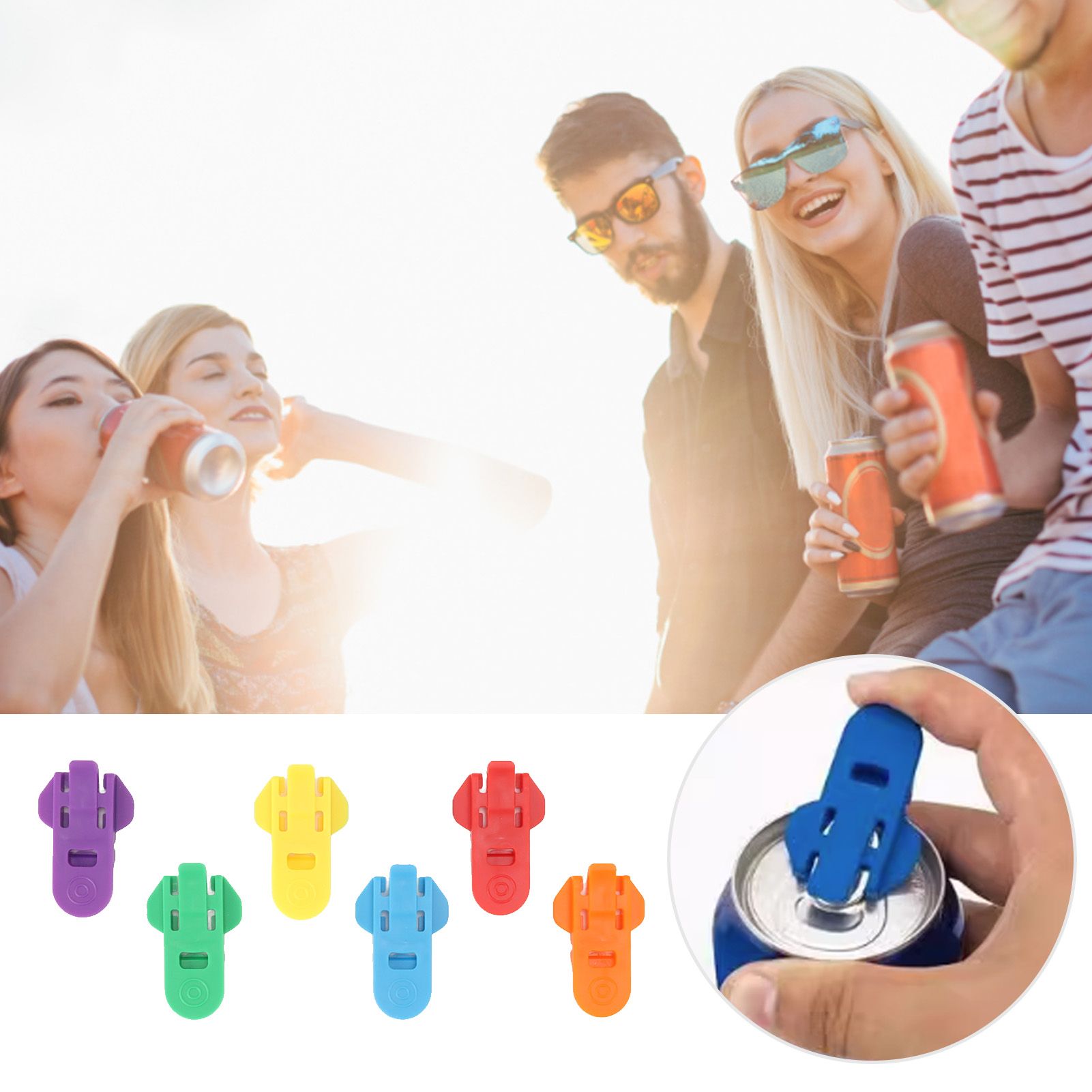 6Pcs Can Opener Cover Manual Can Opener Protector Tool for Camping Picnic Kitchen view 12
