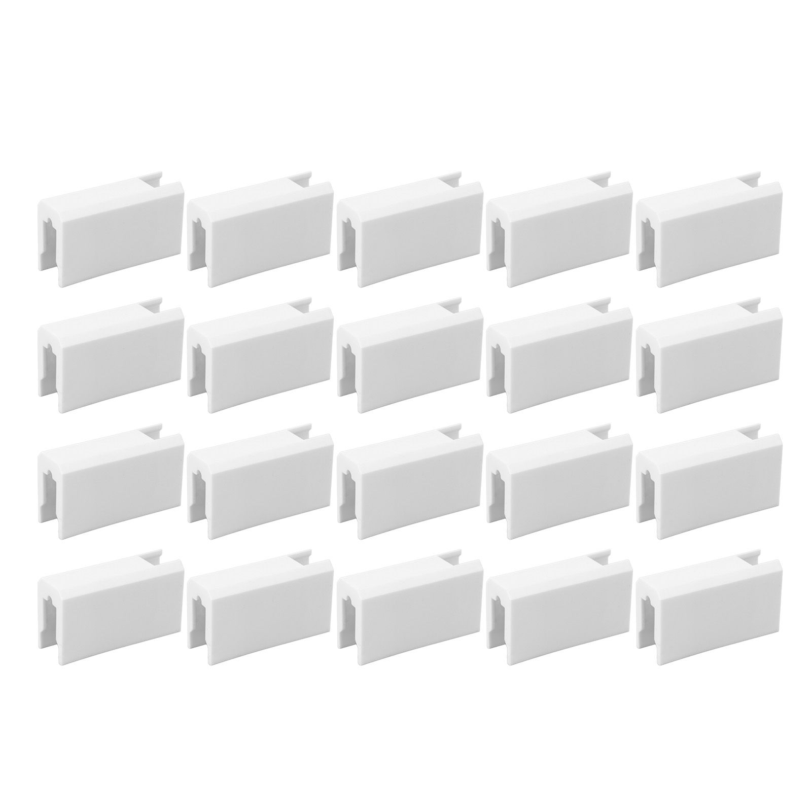 20Pcs Sliding Door Window Lock Stop Block Plastic Limit Safe Non Collision view 2