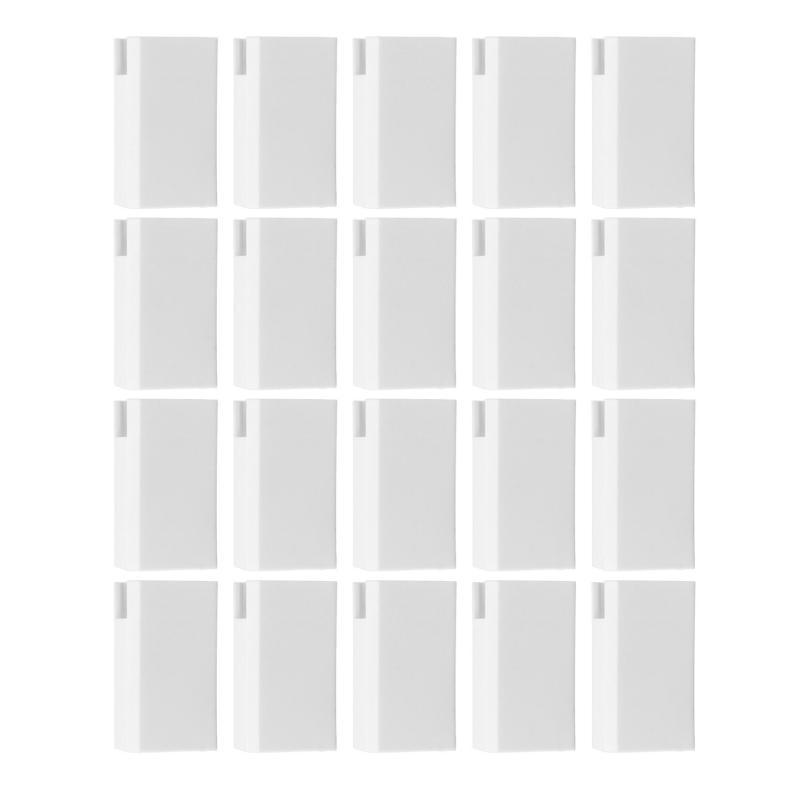 20Pcs Sliding Door Window Lock Stop Block Plastic Limit Safe Non Collision view 7