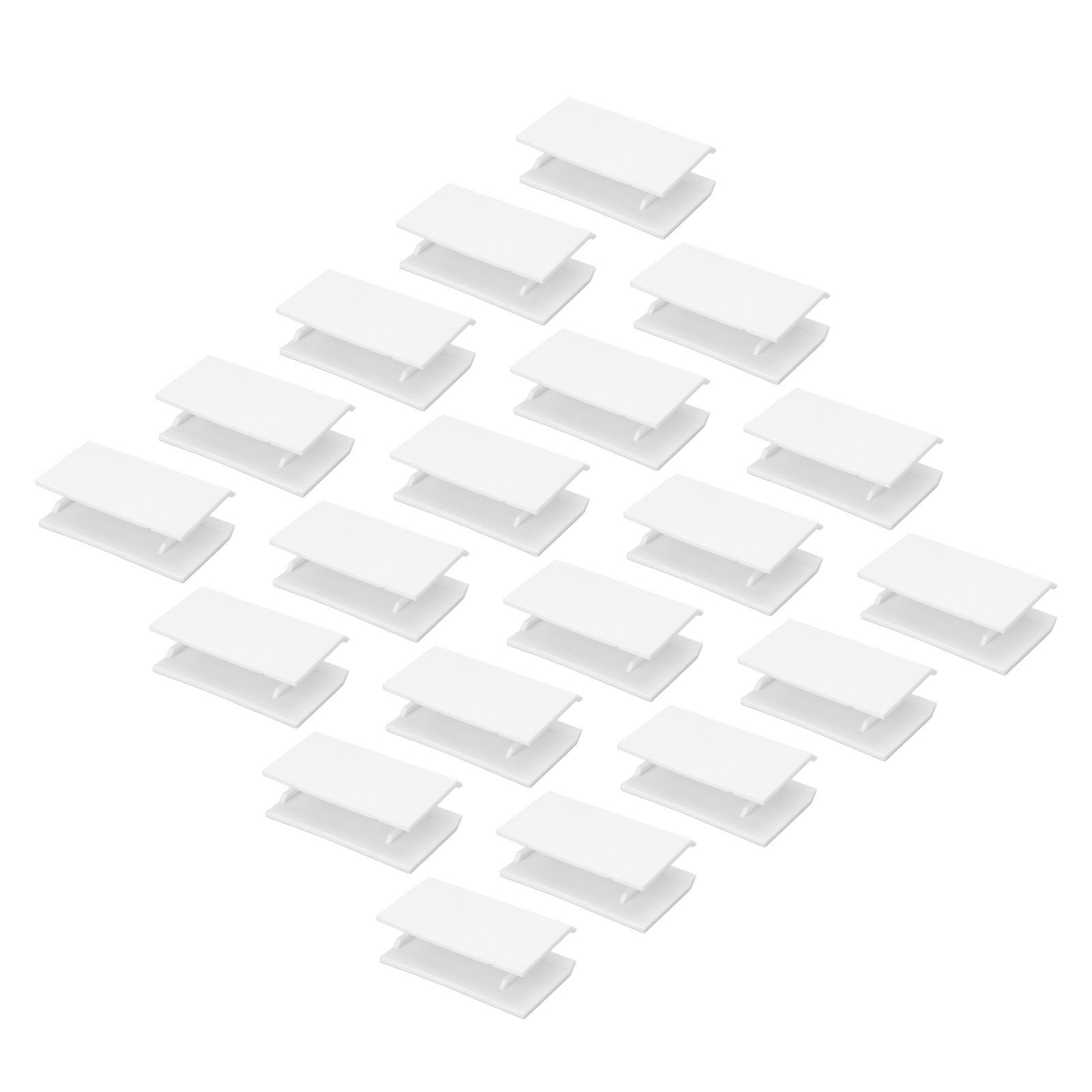 20Pcs Sliding Door Window Lock Stop Block Plastic Limit Safe Non Collision view 8
