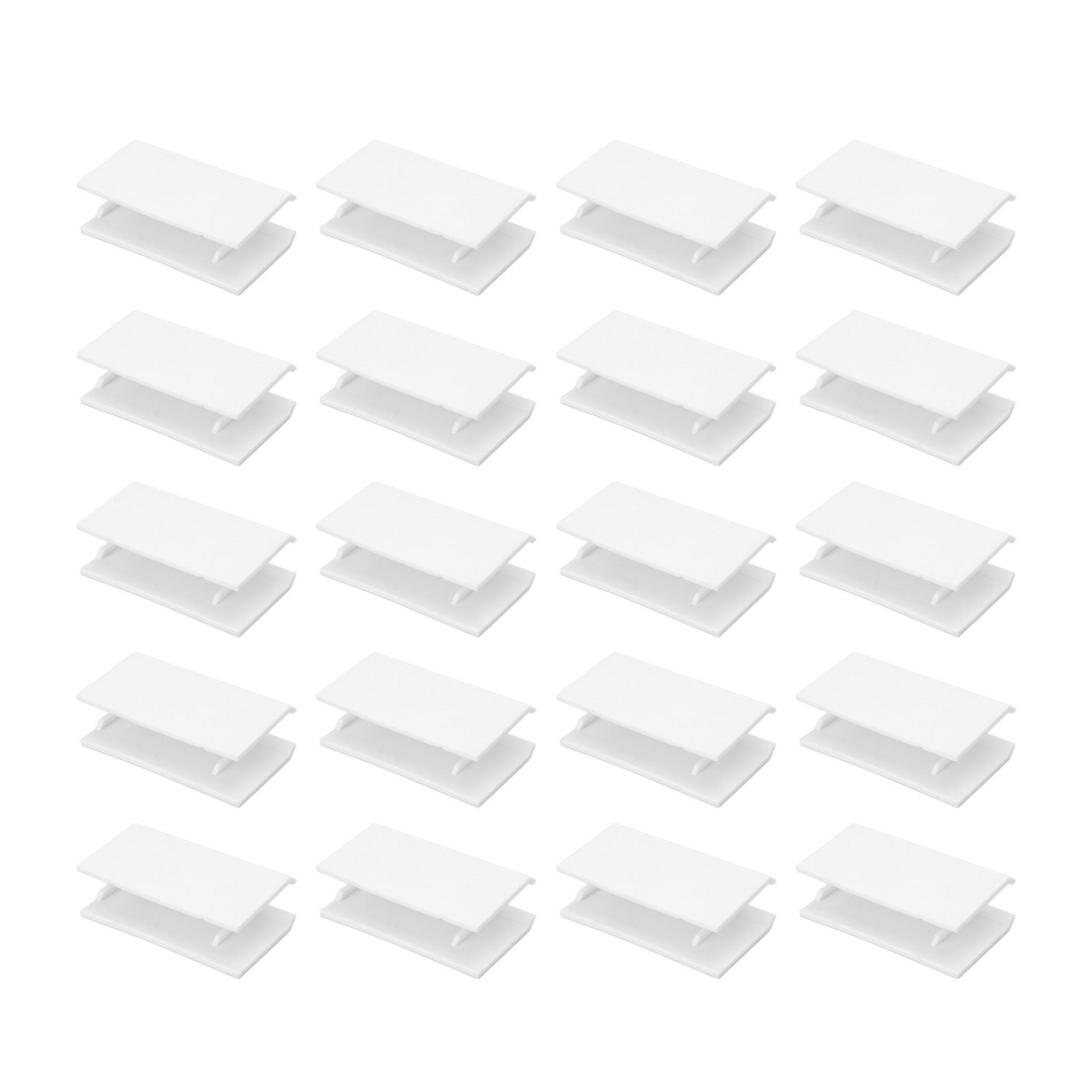 20Pcs Sliding Door Window Lock Stop Block Plastic Limit Safe Non Collision view 9