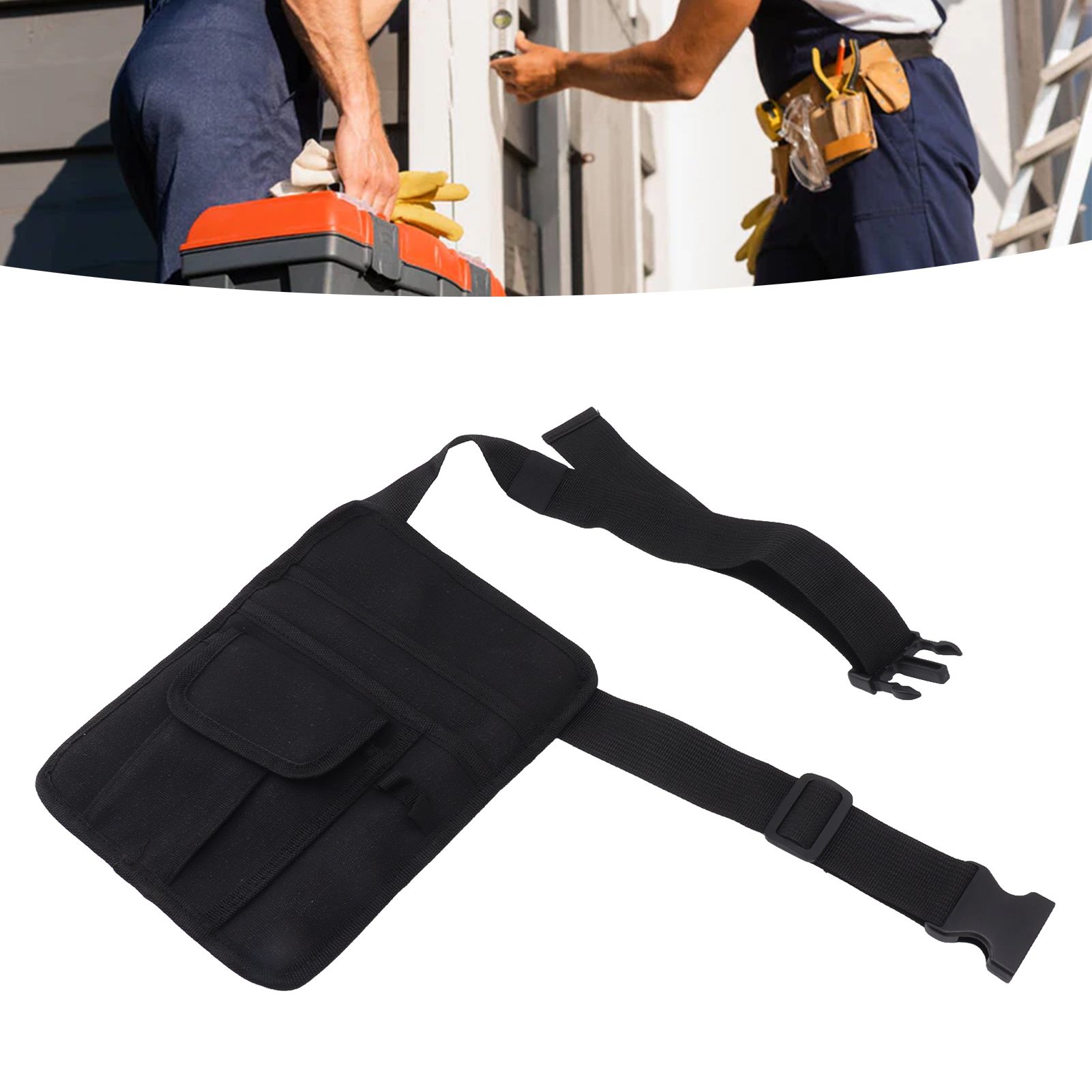 Restaurant Belt Bag Adjustable Portable Lightweight Canvas Waiter Waist Bag view 11
