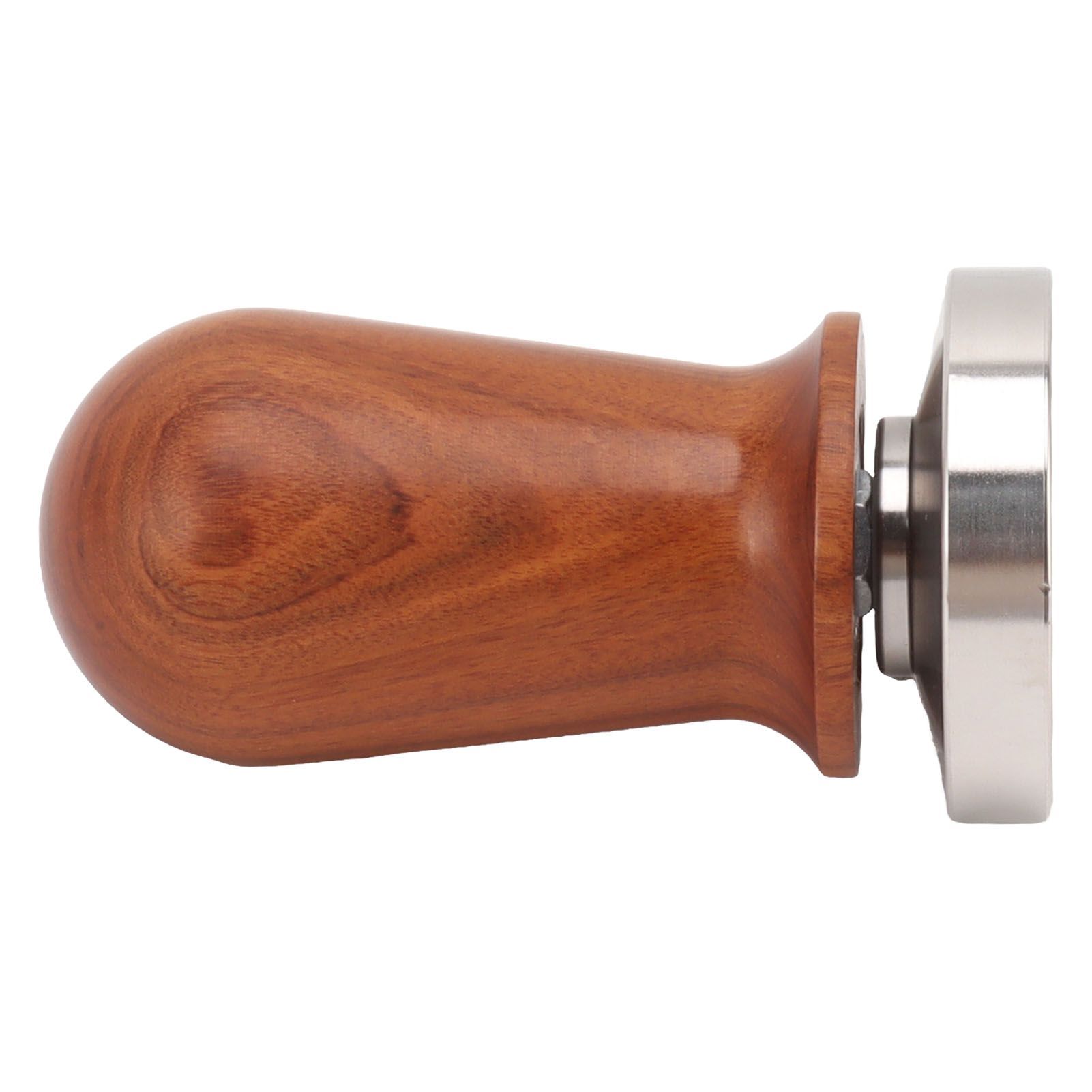 Coffee Tamper with Flat Stainless Steel Base Wooden Handle Coffee Powder Press view 5