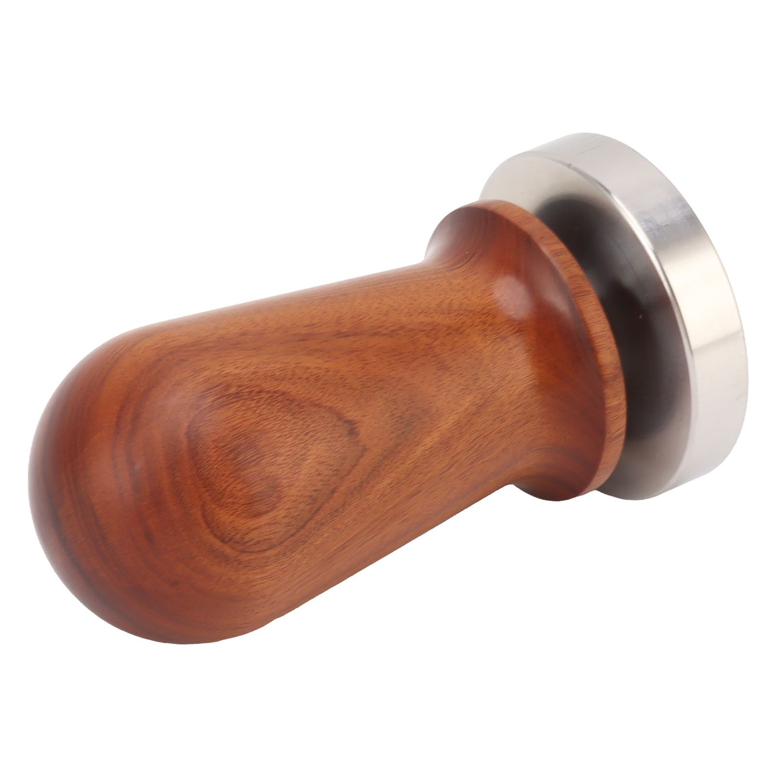 Coffee Tamper with Flat Stainless Steel Base Wooden Handle Coffee Powder Press view 6