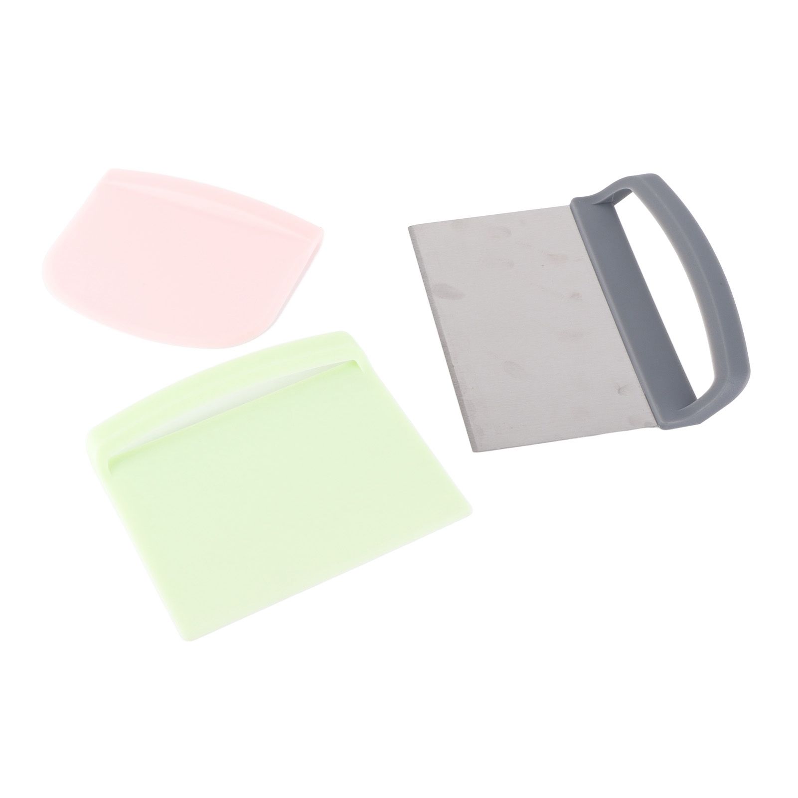 3pcs Dough Scraper Multipurpose Food Grade Safe Dough Cutter for Dough Cake Bread view 4