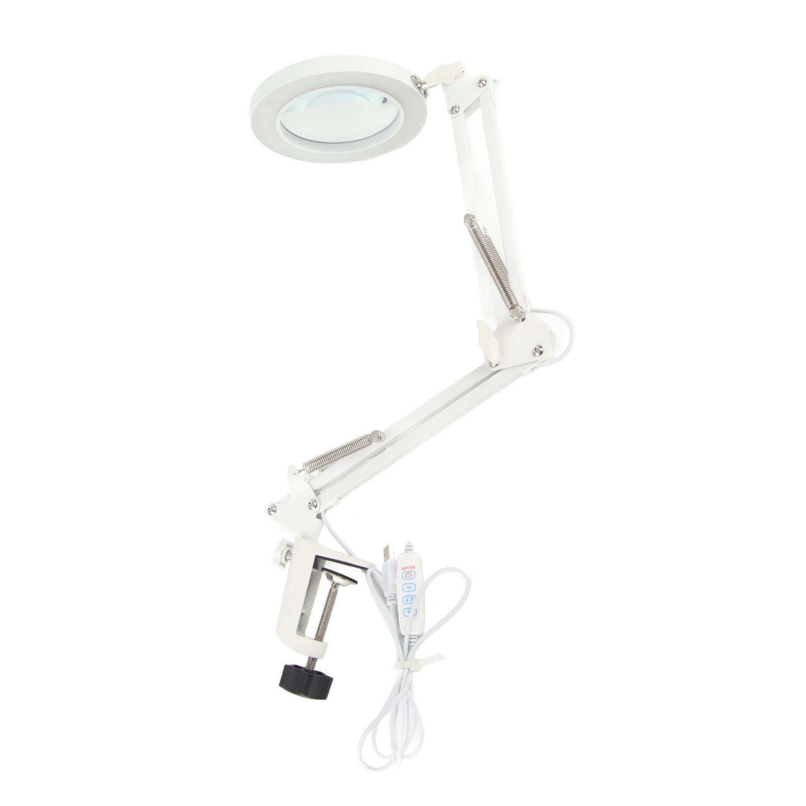 Magnifying Desk Lamp 5X Magnification 72 LED Beads 3 Light Modes Dimmable view 2