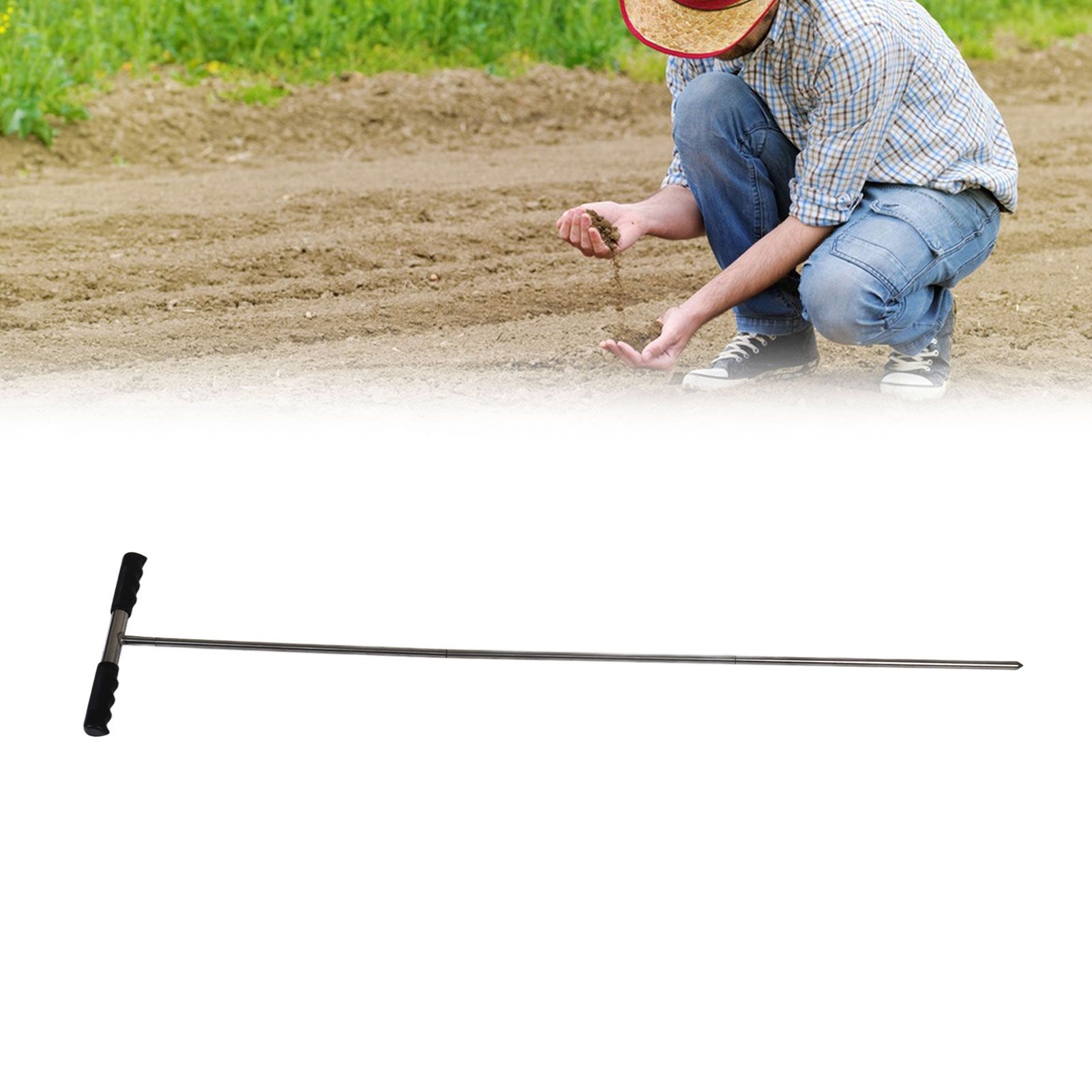 Soil Sample Probes with T Handle Adjustable Sharp Tip Stainless Steel Soil view 11
