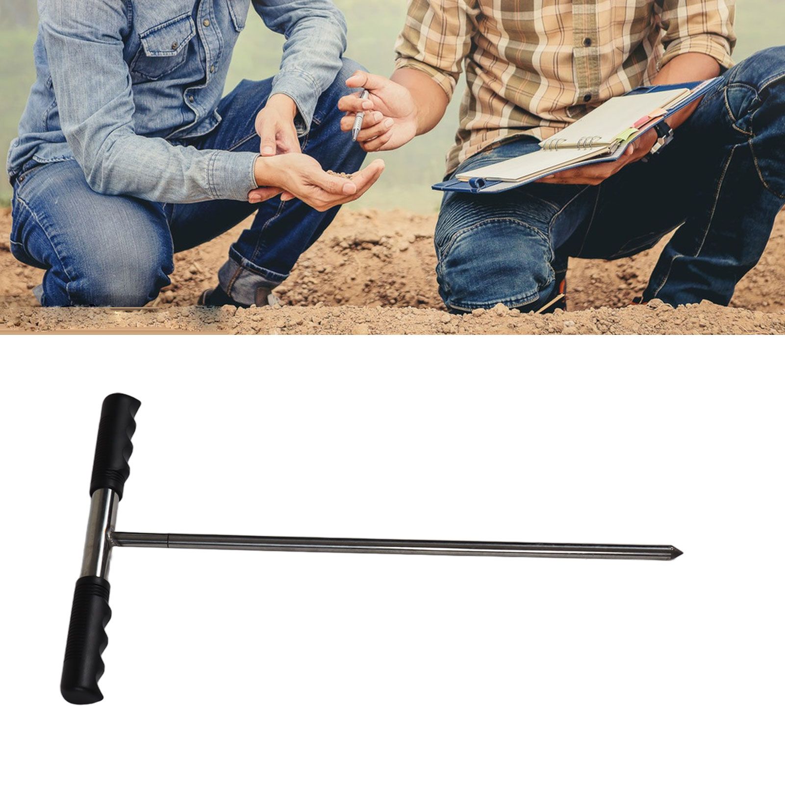 Soil Sample Probes with T Handle Adjustable Sharp Tip Stainless Steel Soil view 12
