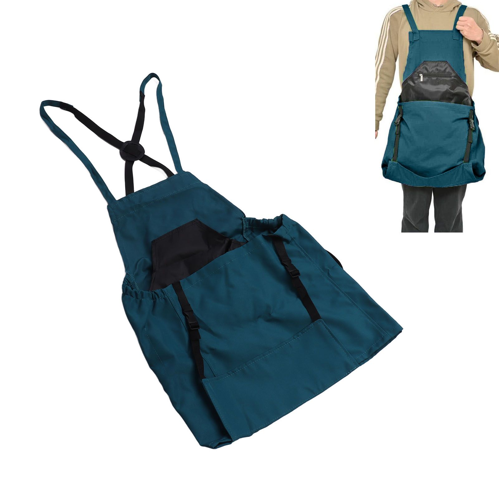 Harvest Bag Fruit Picking Apron Large Capacity Oxford Cloth Quick Release view 12