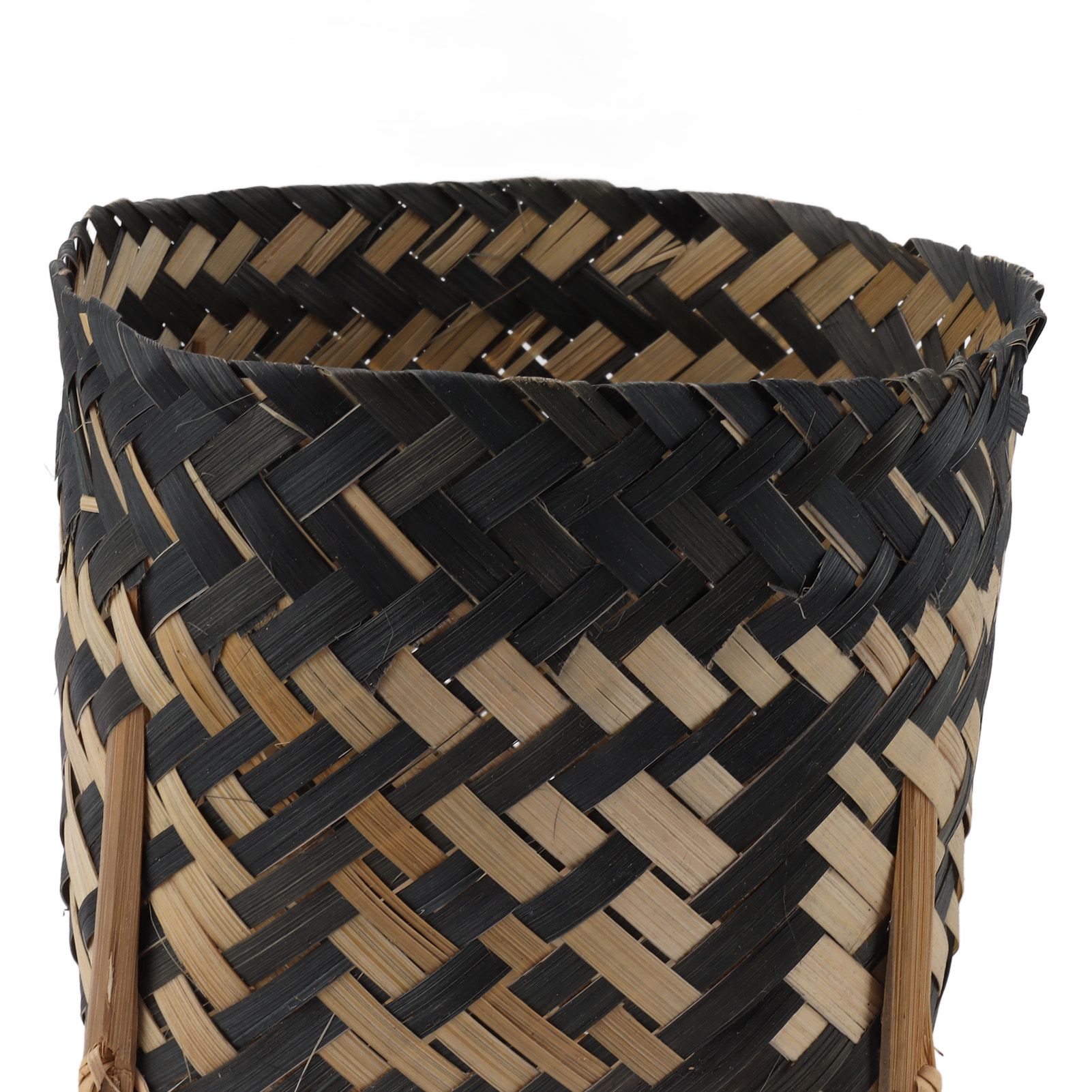 Plant Basket Northern Europe Style Bamboo Weaving Plant Pot Handwoven Indoor view 14