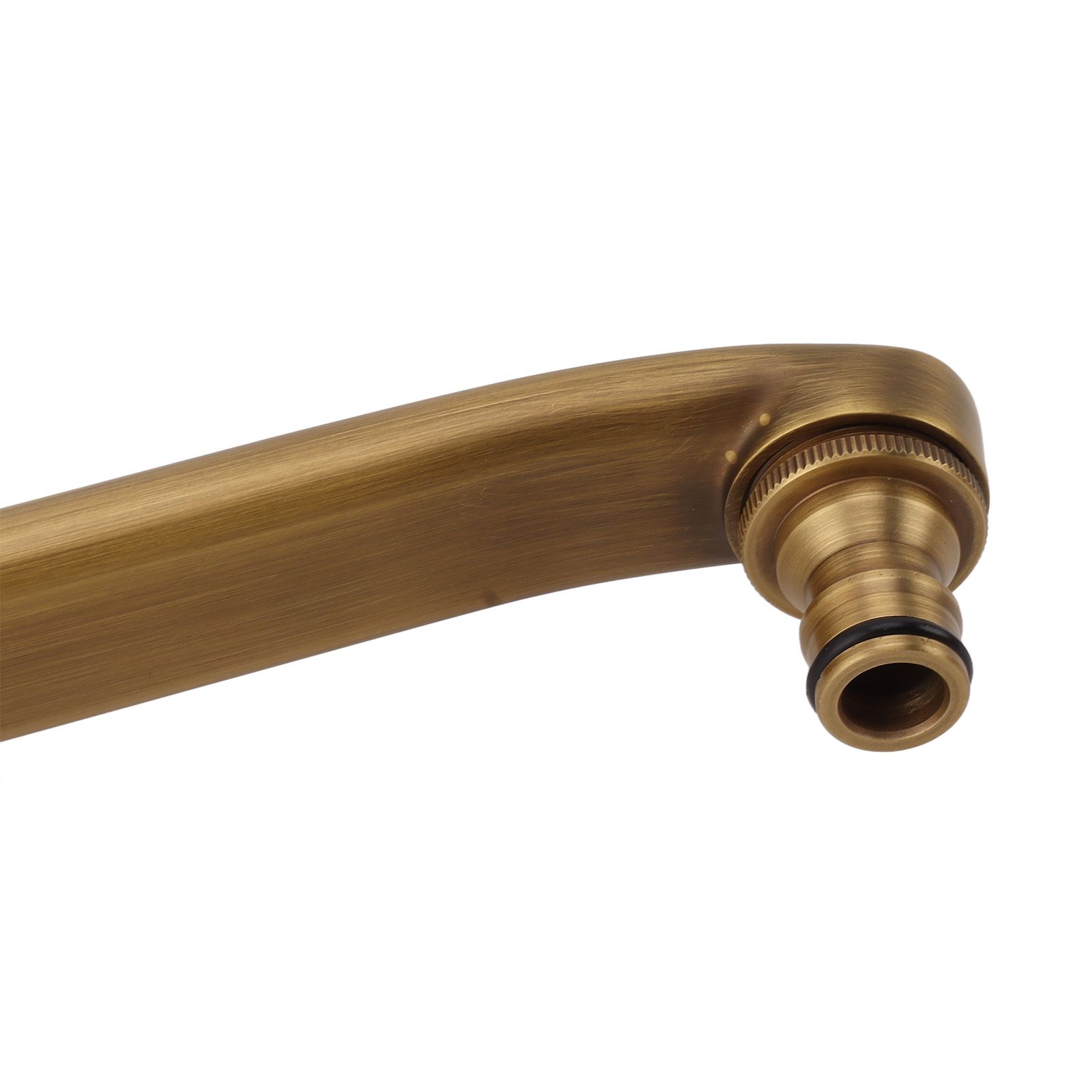 Antique Garden Faucet with Extended Spout Antifreezing Copper Wall Mount view 13