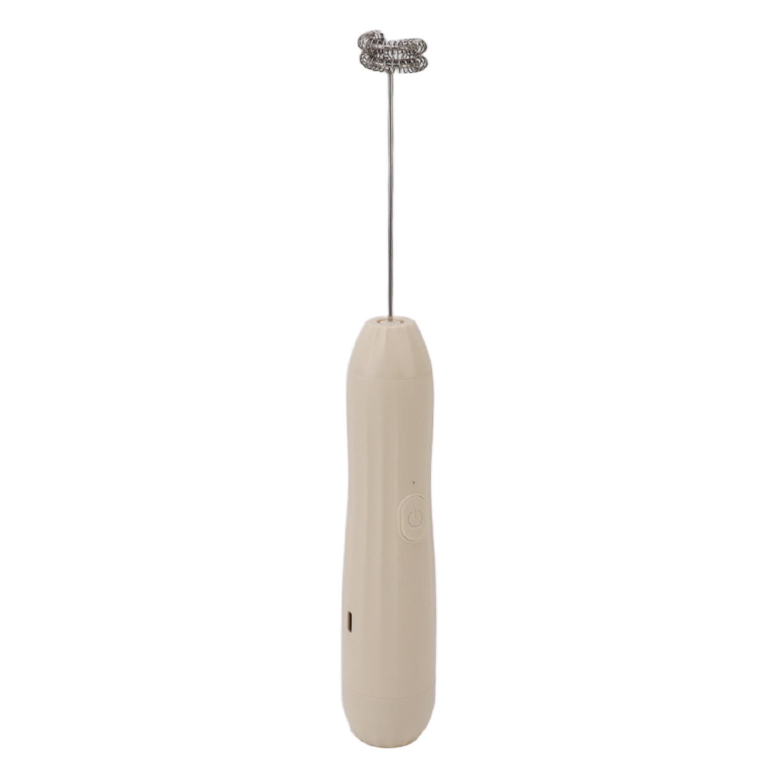 Milk Frother Khaki Rechargeable Coffee Frother Mixer for Coffee Latte Hot view 2