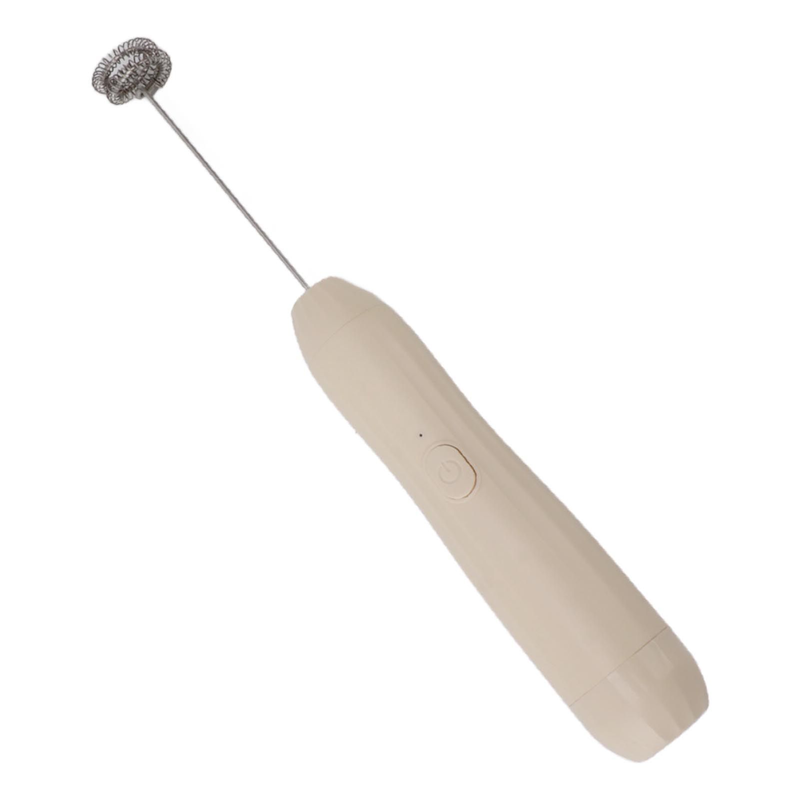 Milk Frother Khaki Rechargeable Coffee Frother Mixer for Coffee Latte Hot view 5