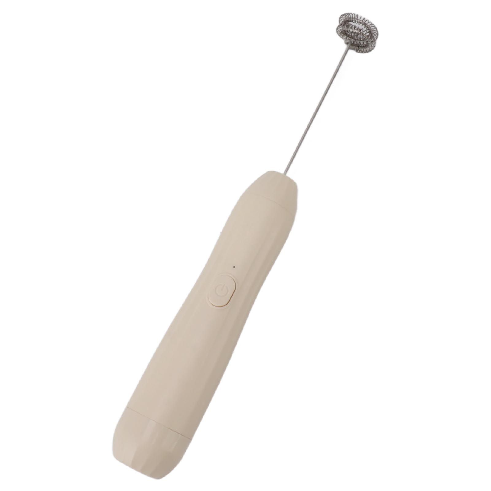 Milk Frother Khaki Rechargeable Coffee Frother Mixer for Coffee Latte Hot view 6