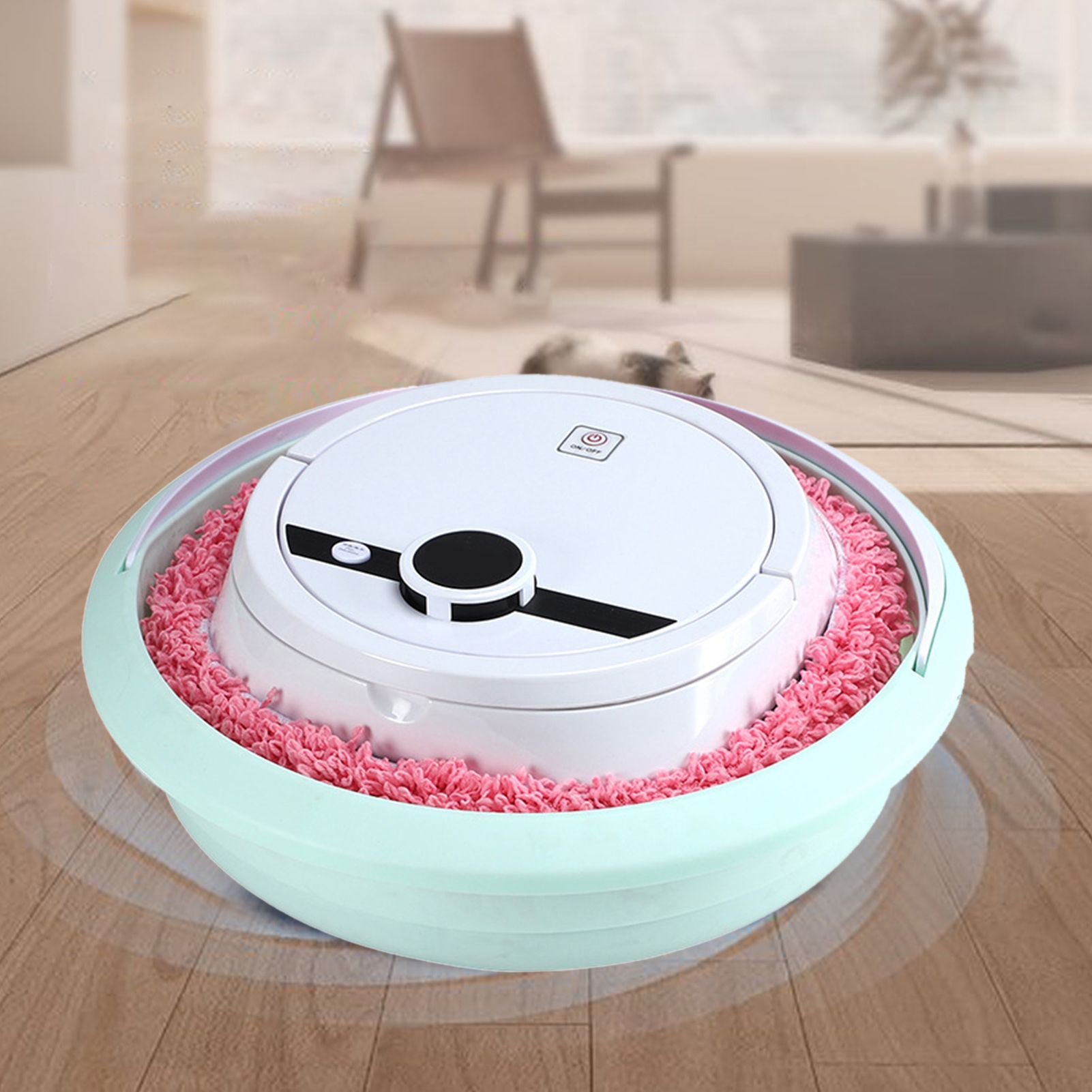 Robot Vacuum Cleaner Strong Suction Wet and Dry Use Rechargeable Robot Mop for view 6