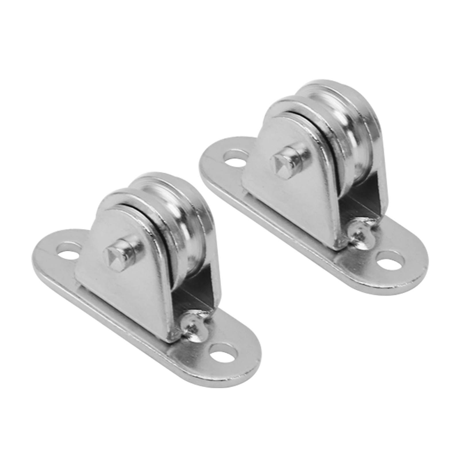 Small Pulley Block Stainless Steel Silent Pulley Roller Wall Mounted Fixed view 2