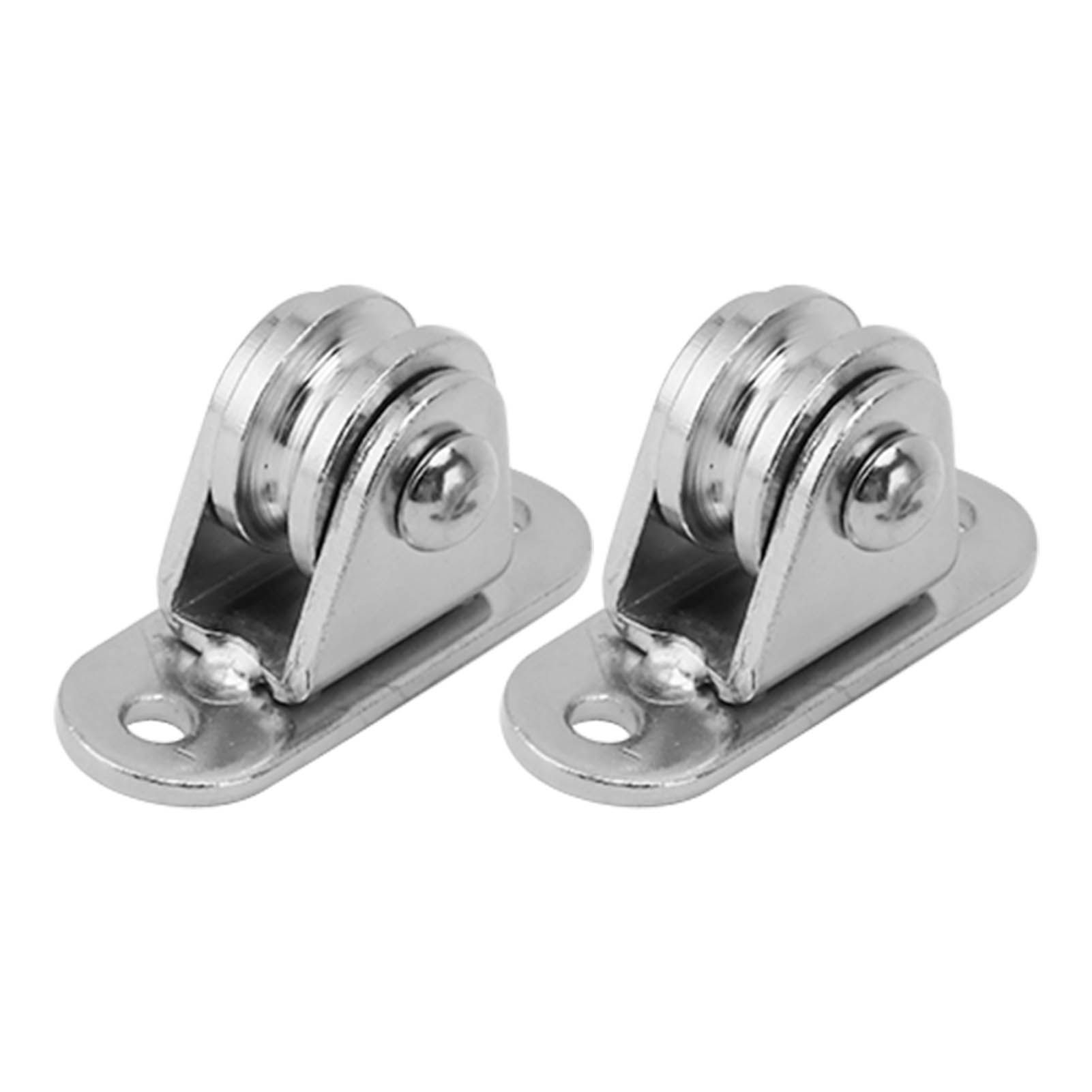 Small Pulley Block Stainless Steel Silent Pulley Roller Wall Mounted Fixed view 7