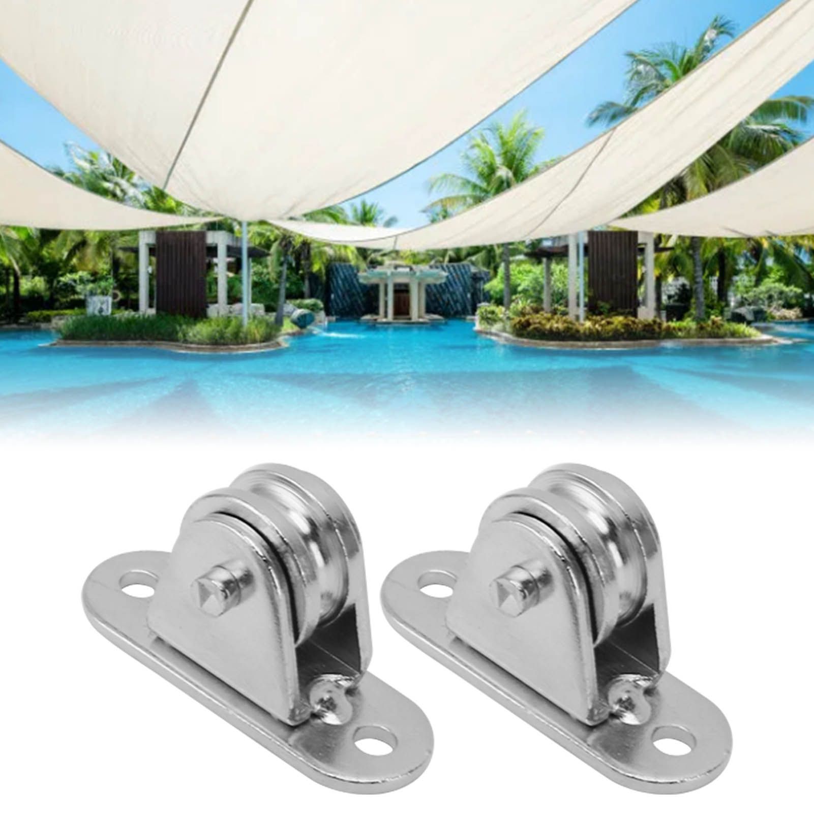 Small Pulley Block Stainless Steel Silent Pulley Roller Wall Mounted Fixed view 11