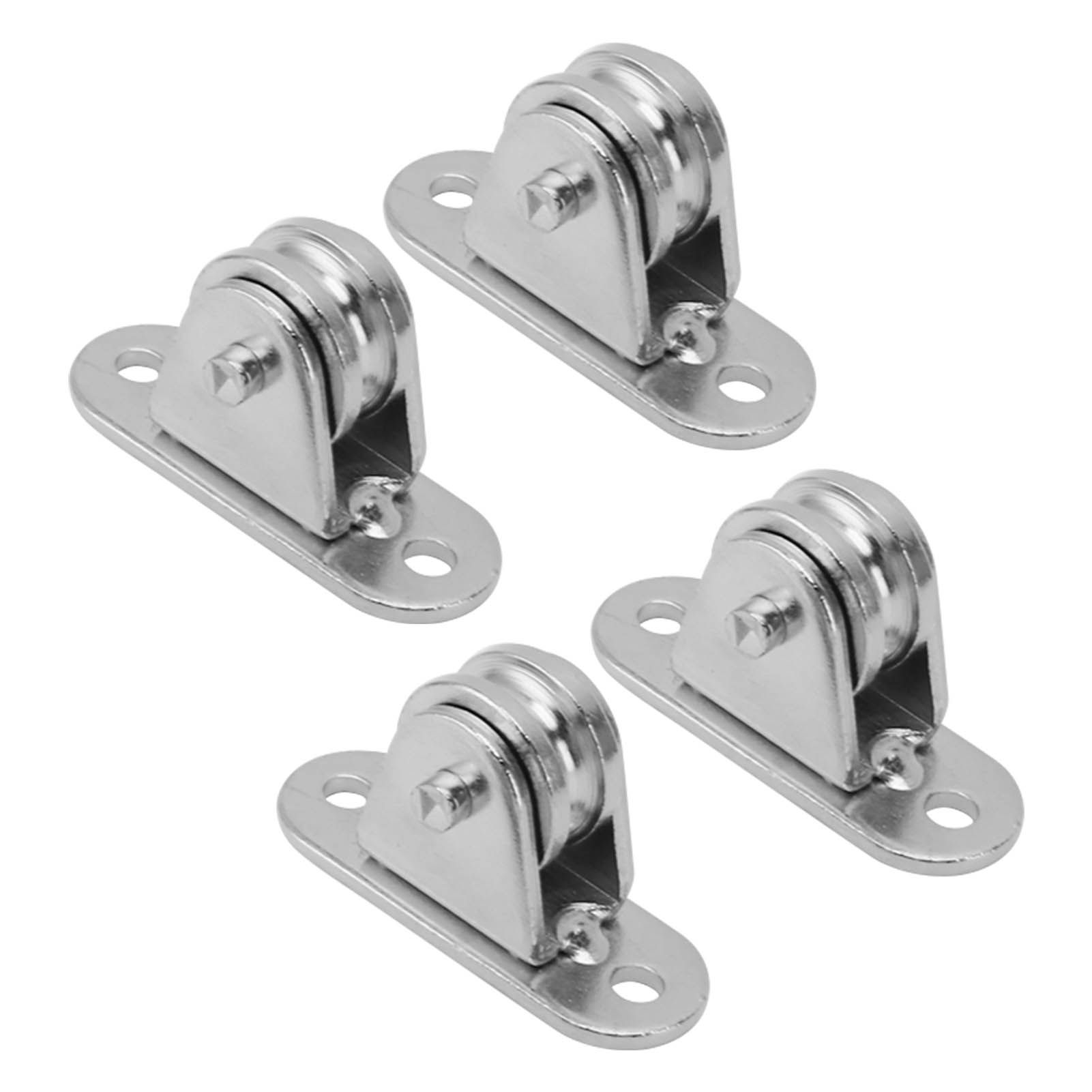 Small Pulley Block Stainless Steel Silent Pulley Roller Wall Mounted Fixed view 2
