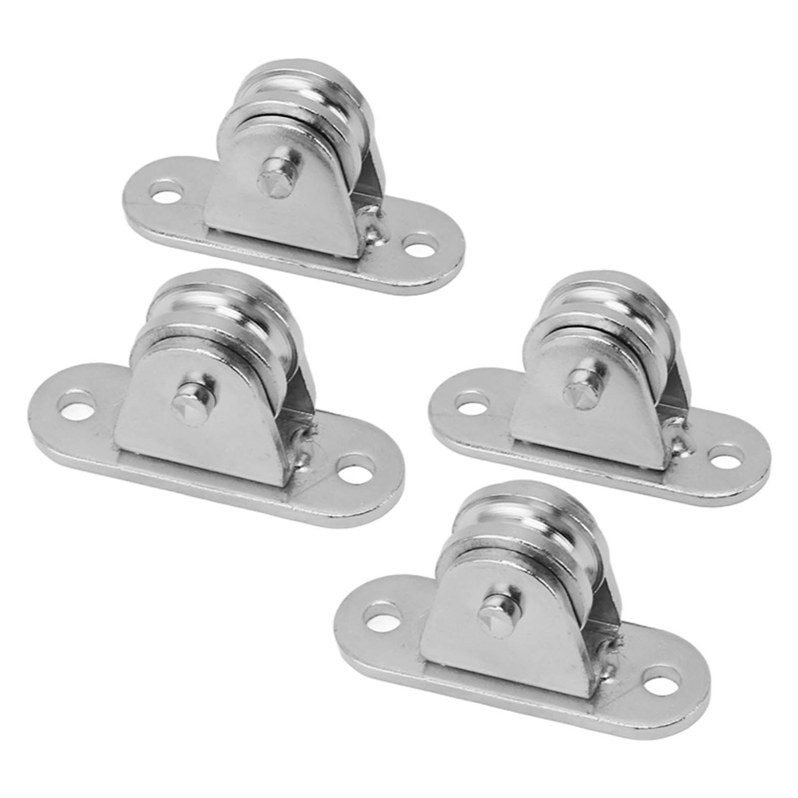 Small Pulley Block Stainless Steel Silent Pulley Roller Wall Mounted Fixed view 3
