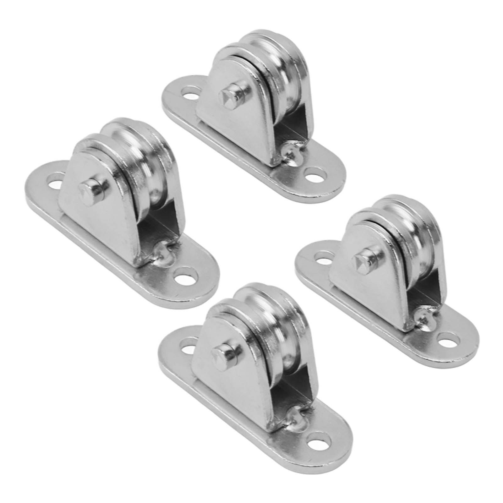 Small Pulley Block Stainless Steel Silent Pulley Roller Wall Mounted Fixed view 5
