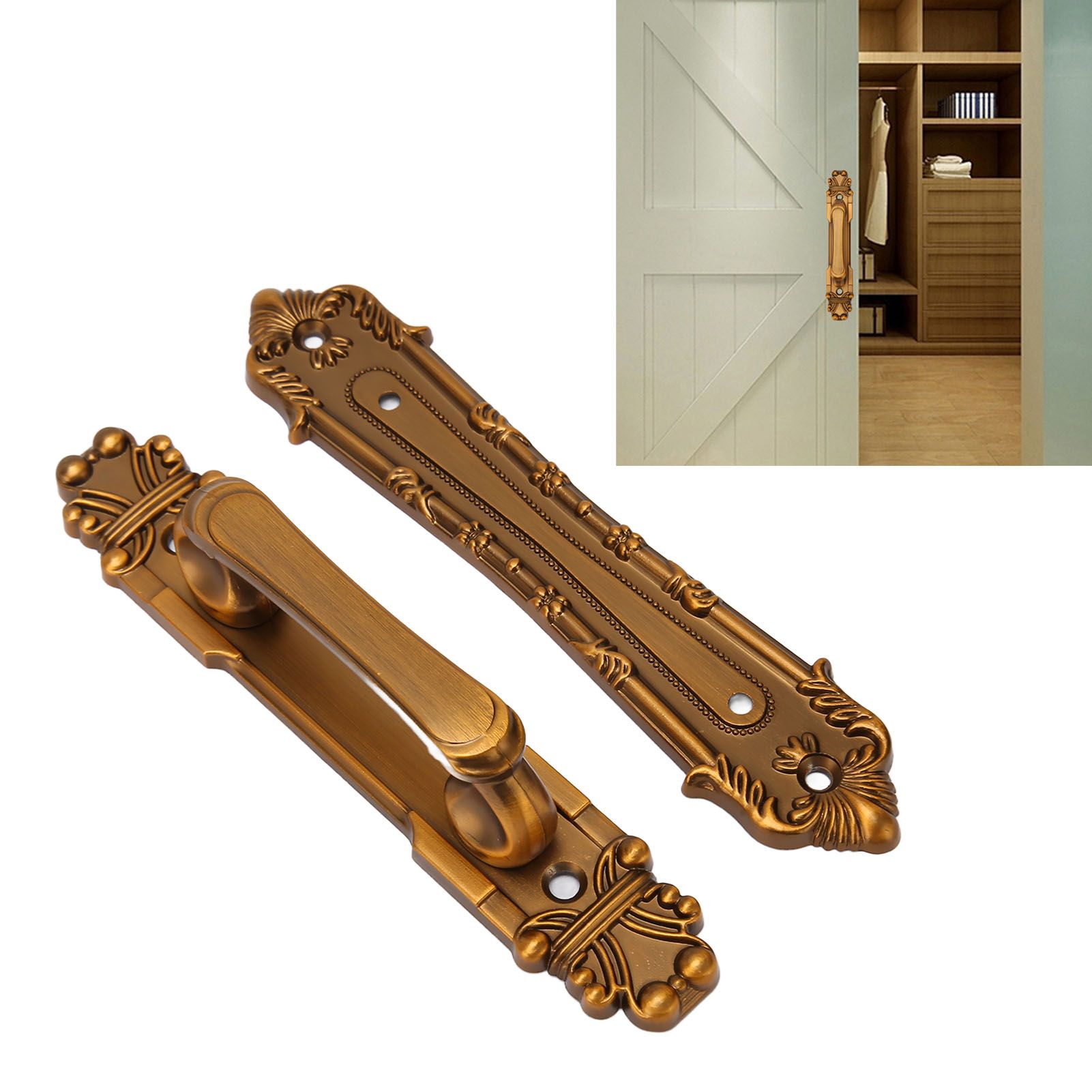 Sliding Barn Door Handles Large Rustic Dual Side Design for Gates Garages view 12