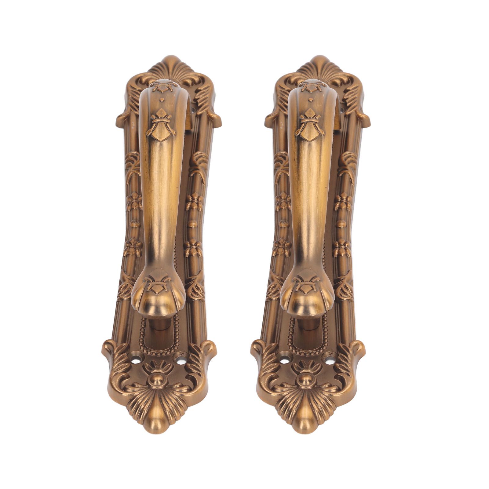 2 Set Sliding Barn Door Handles and Pulls Aluminum Alloy Bronze Pull Handle view 3
