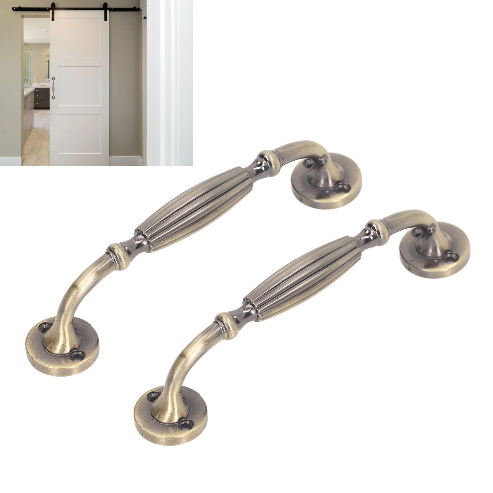 2 Sets Antique Bronze Door Handles Professional Exquisite Vintage Door Handles view 11