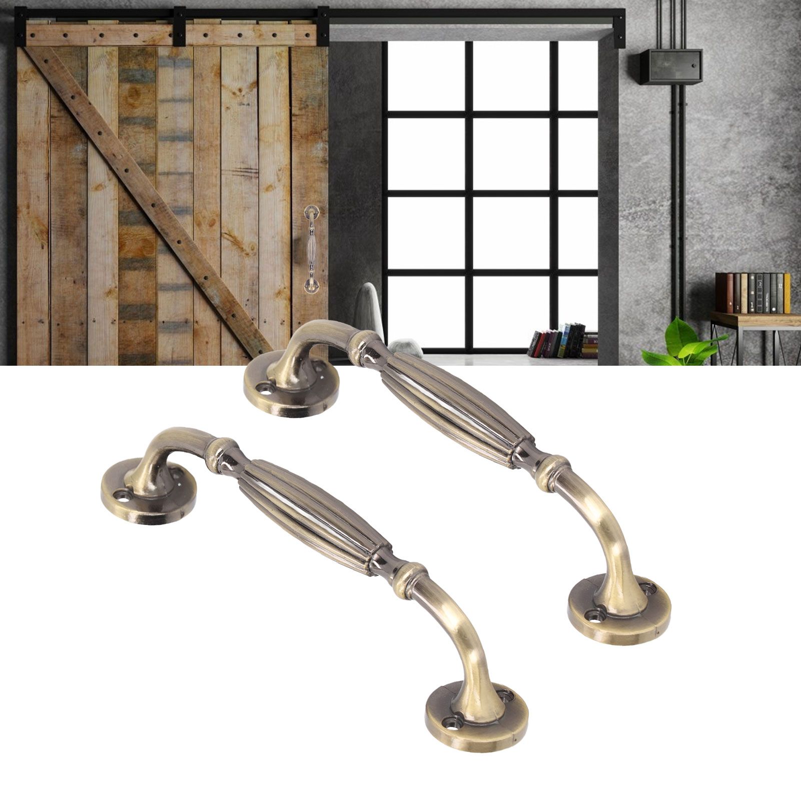 2 Sets Antique Bronze Door Handles Professional Exquisite Vintage Door Handles view 12