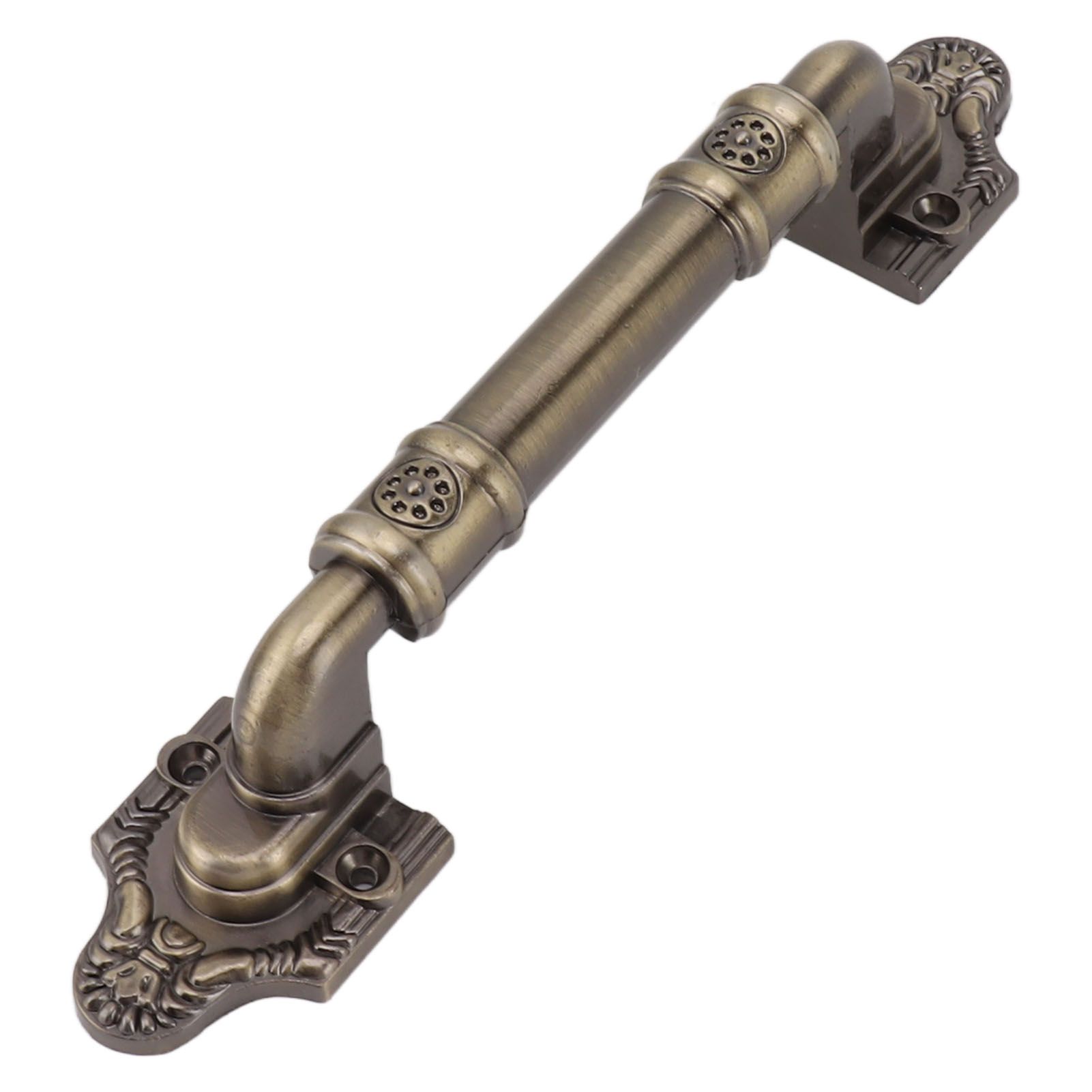 2Pcs Antique Barn Door Handles Bronze Color Easy Installation Vintage Drawer view 7
