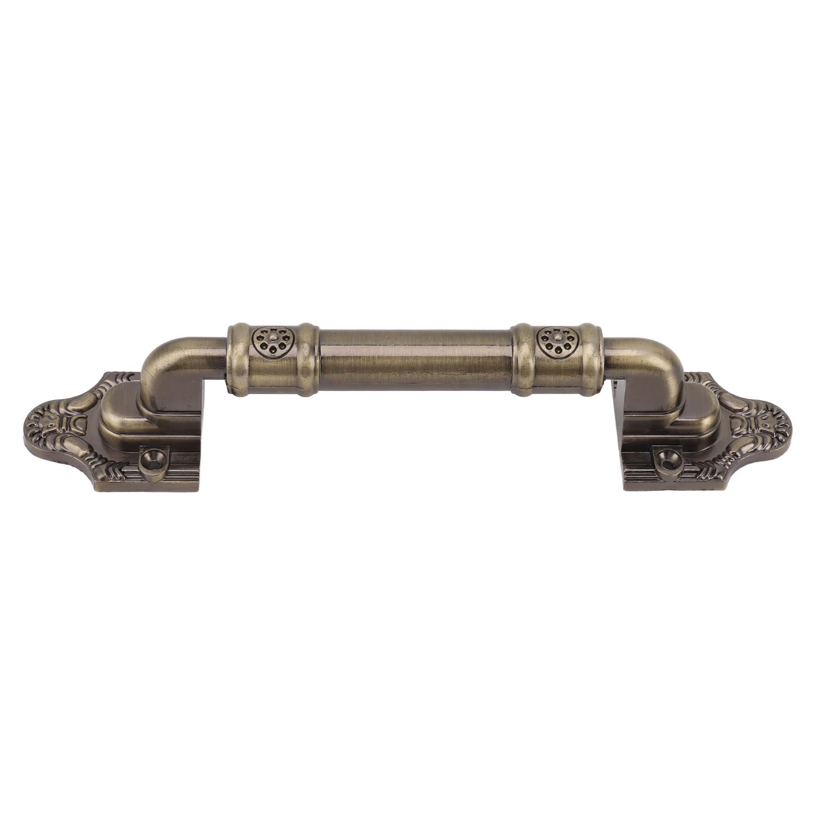 2Pcs Antique Barn Door Handles Bronze Color Easy Installation Vintage Drawer view 8
