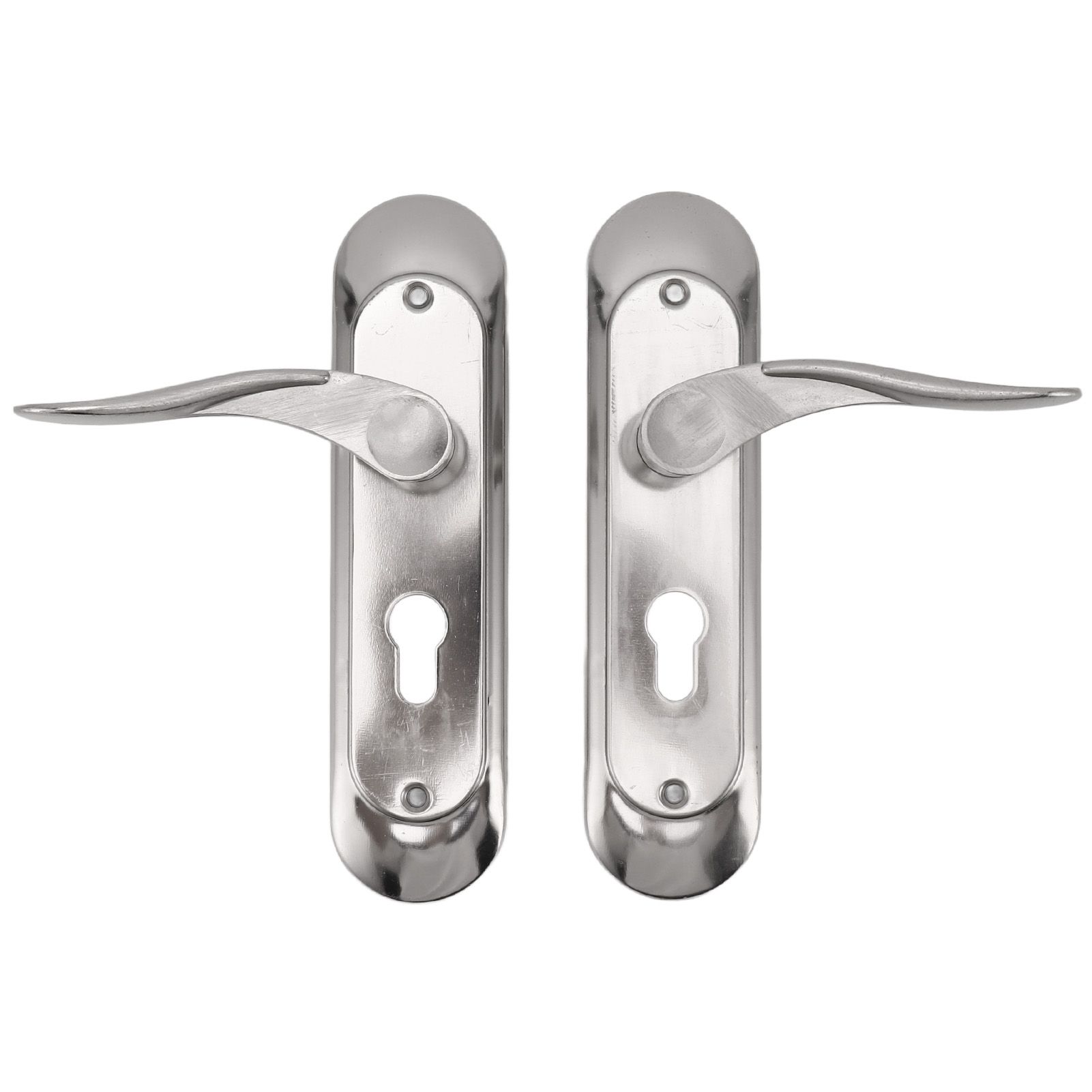 Door Interior Lever Passage Handle with Lock Easy Install Stainless Steel Door view 7