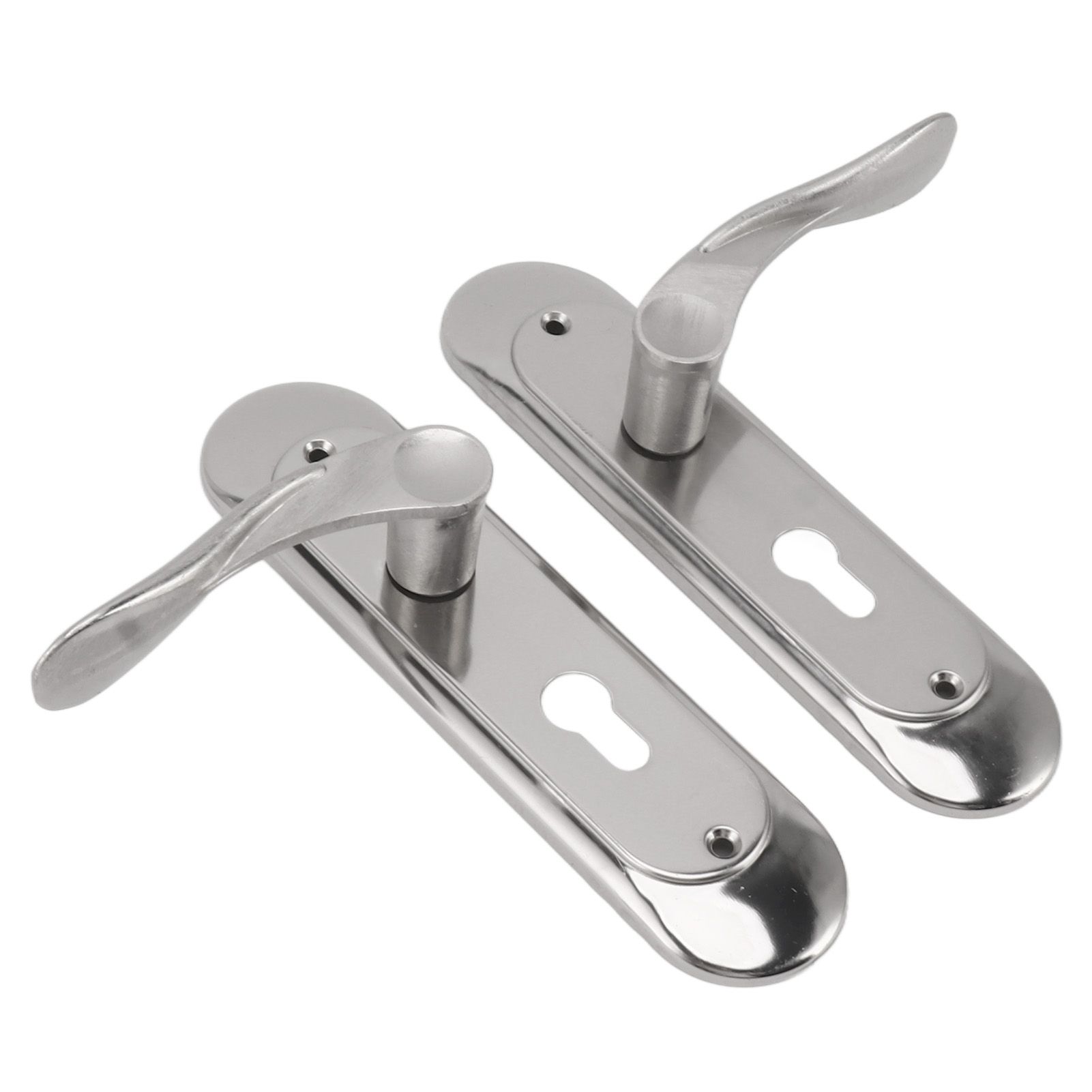 Door Interior Lever Passage Handle with Lock Easy Install Stainless Steel Door view 9